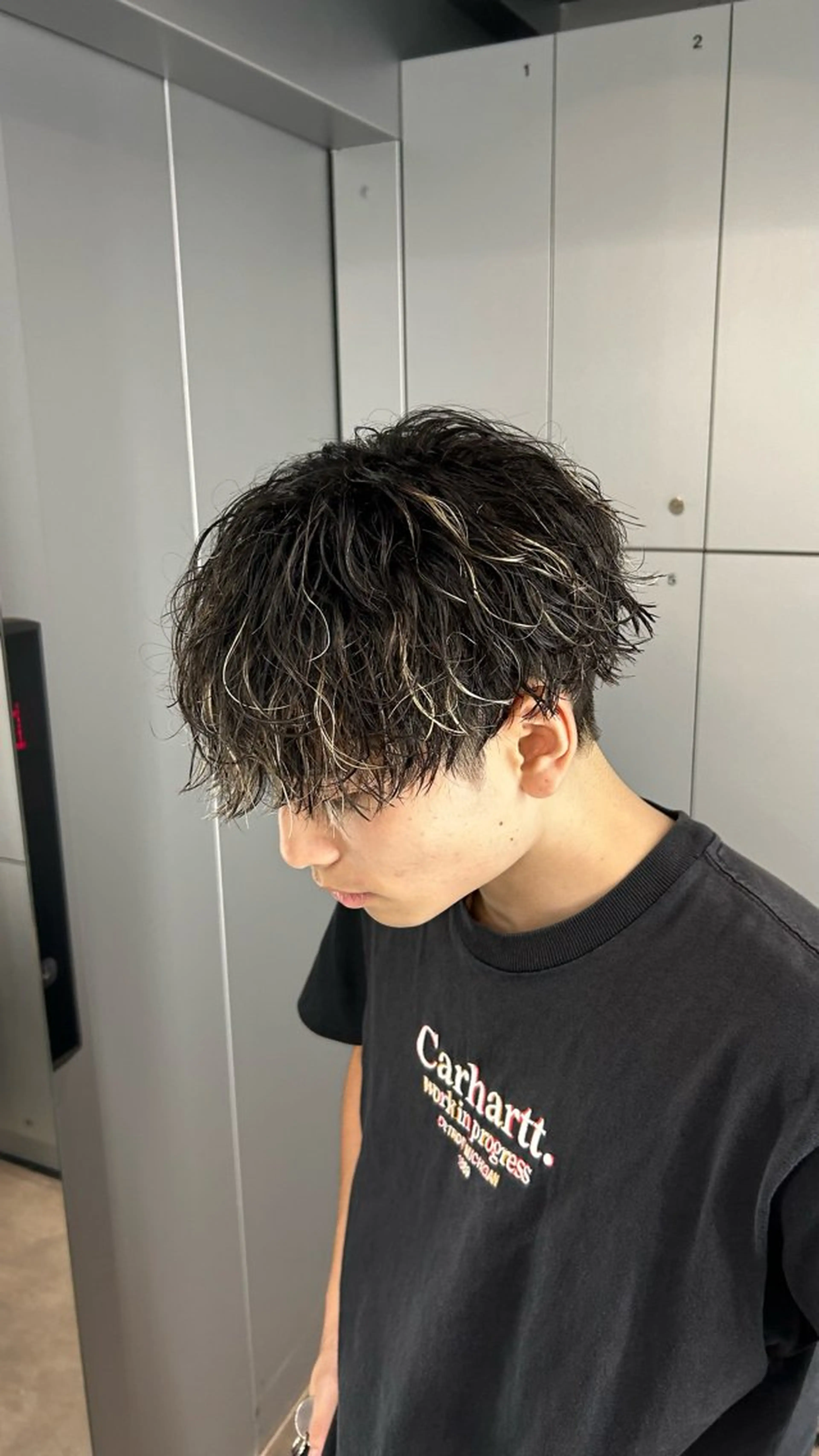 パーマ メンズ 藤平海音/fifth PARKのヘアスタイル