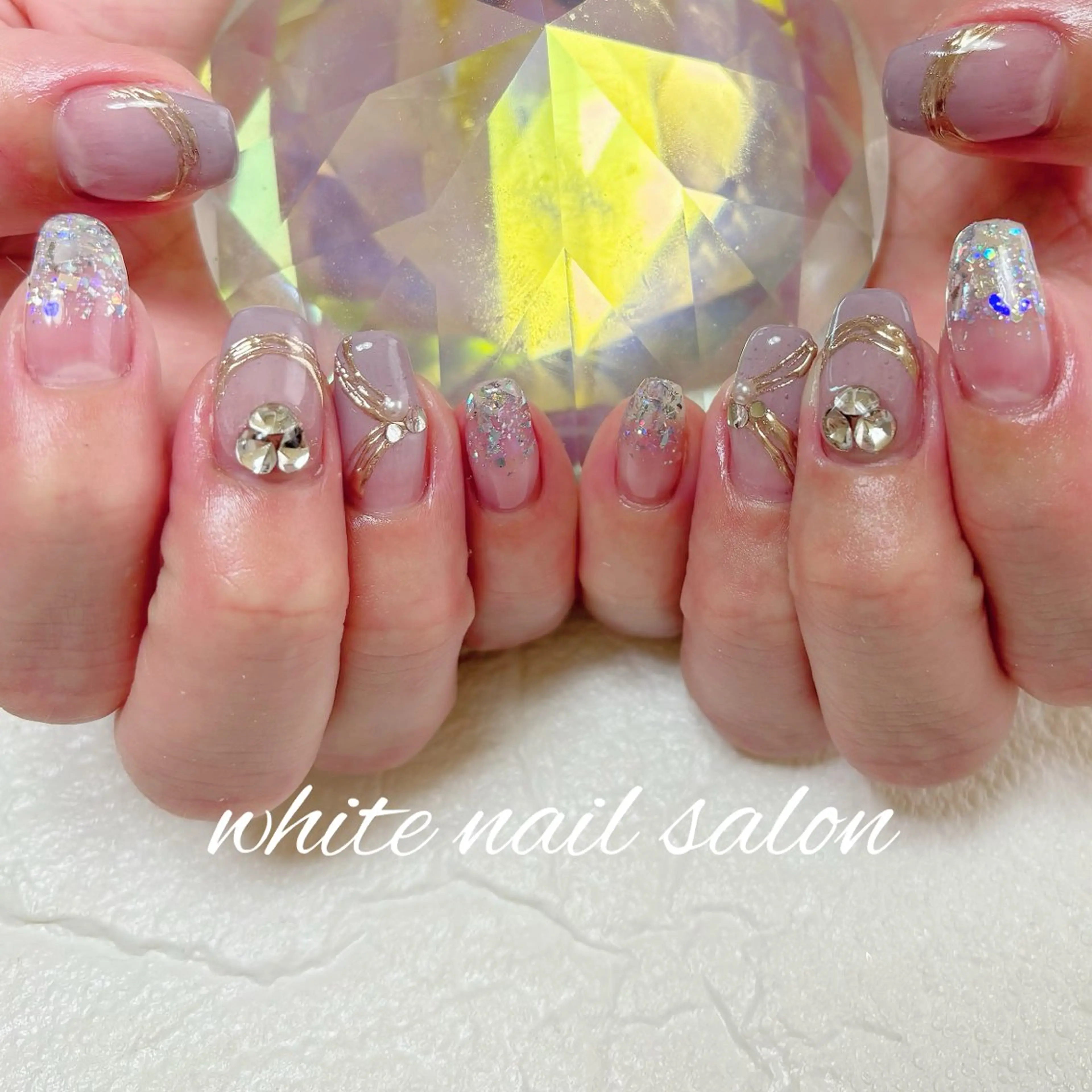 ネイル フットネイル ハンドネイル white nail salonのネイルデザイン