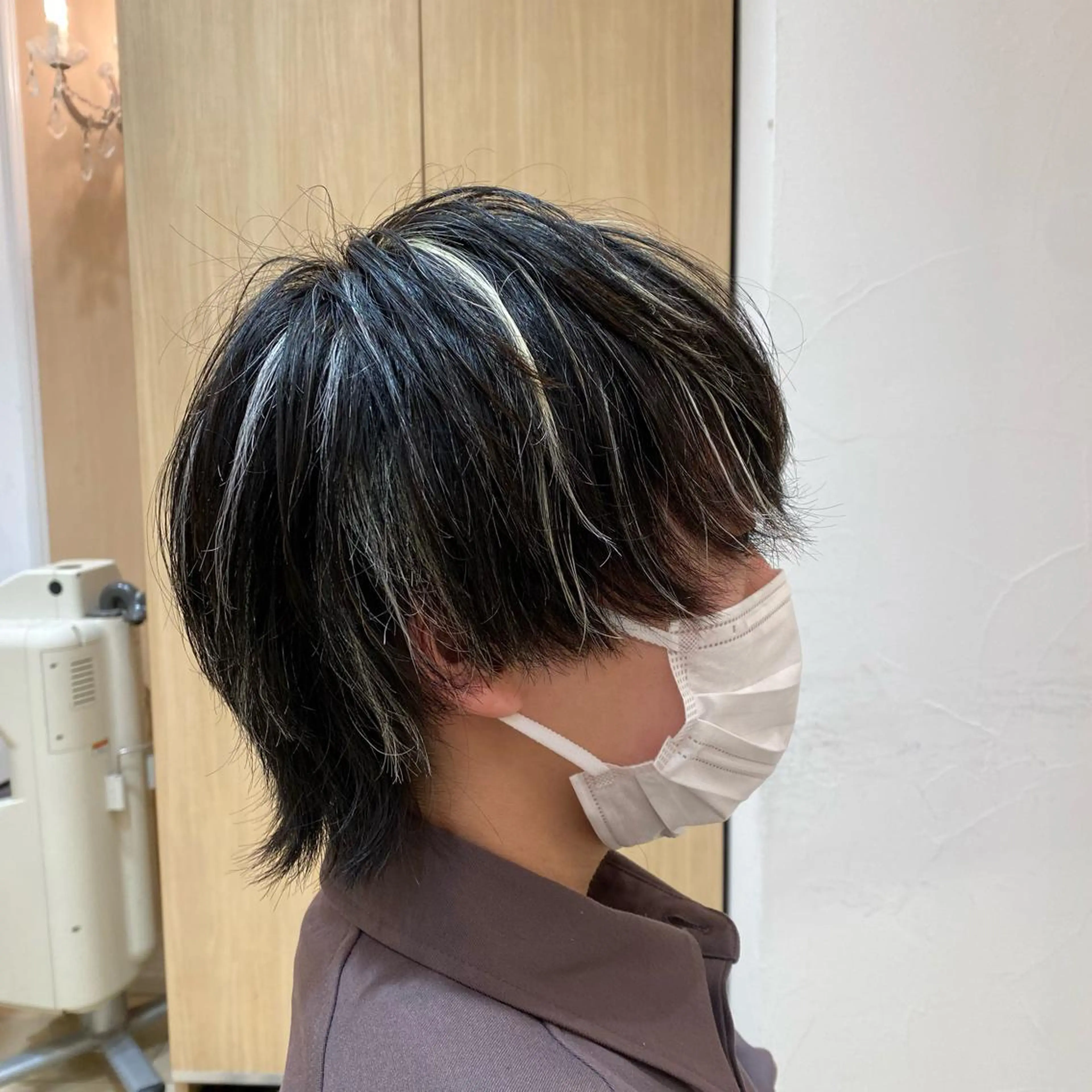 ミディアム カラー メンズ カット ヘアカラー メンズ特化型美容師 栗山勇人のヘアスタイル