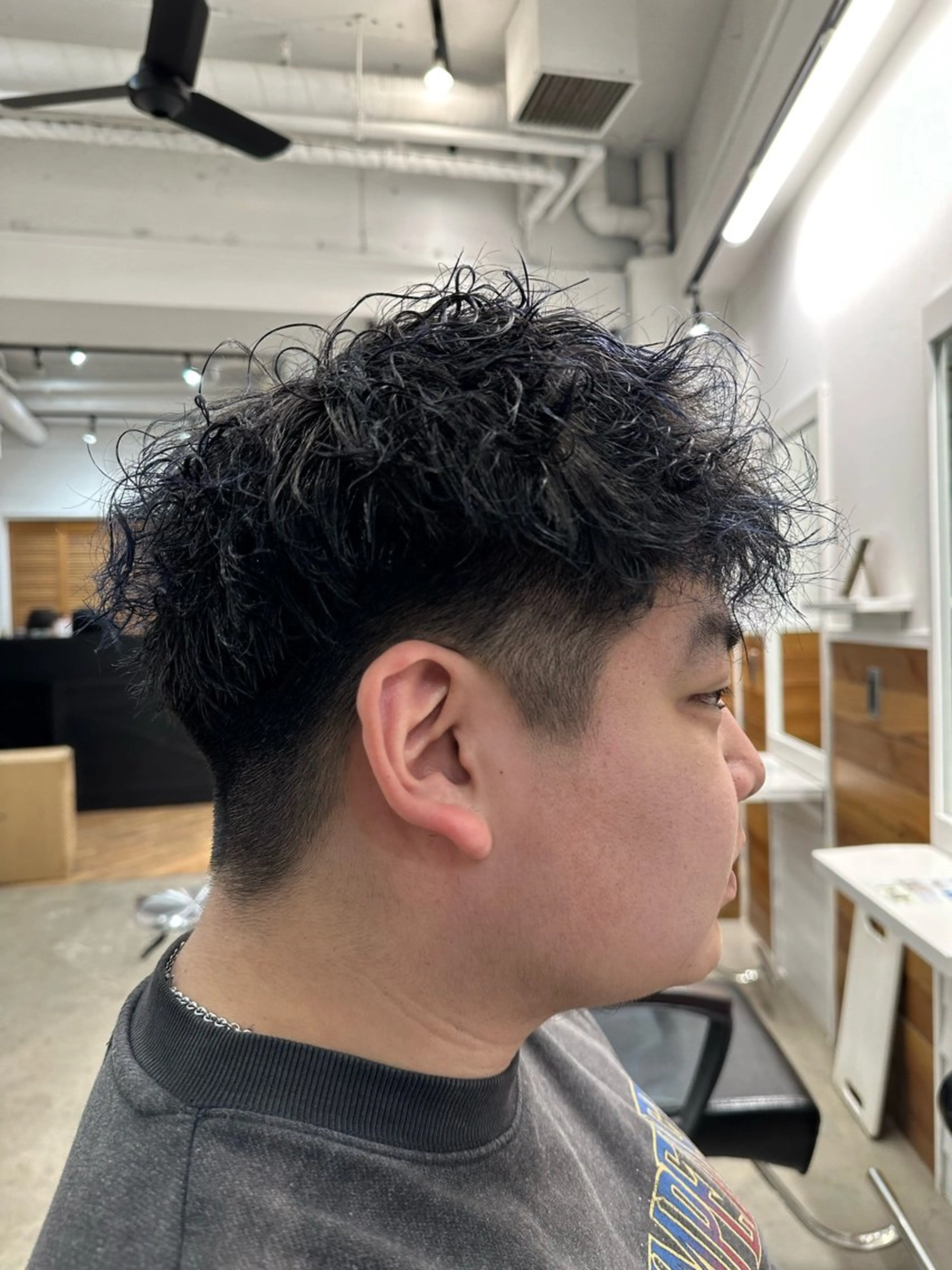 パーマ メンズ メンズパーマ ボブ/レイヤー/透明 感カラー/dai🌿のヘアスタイル