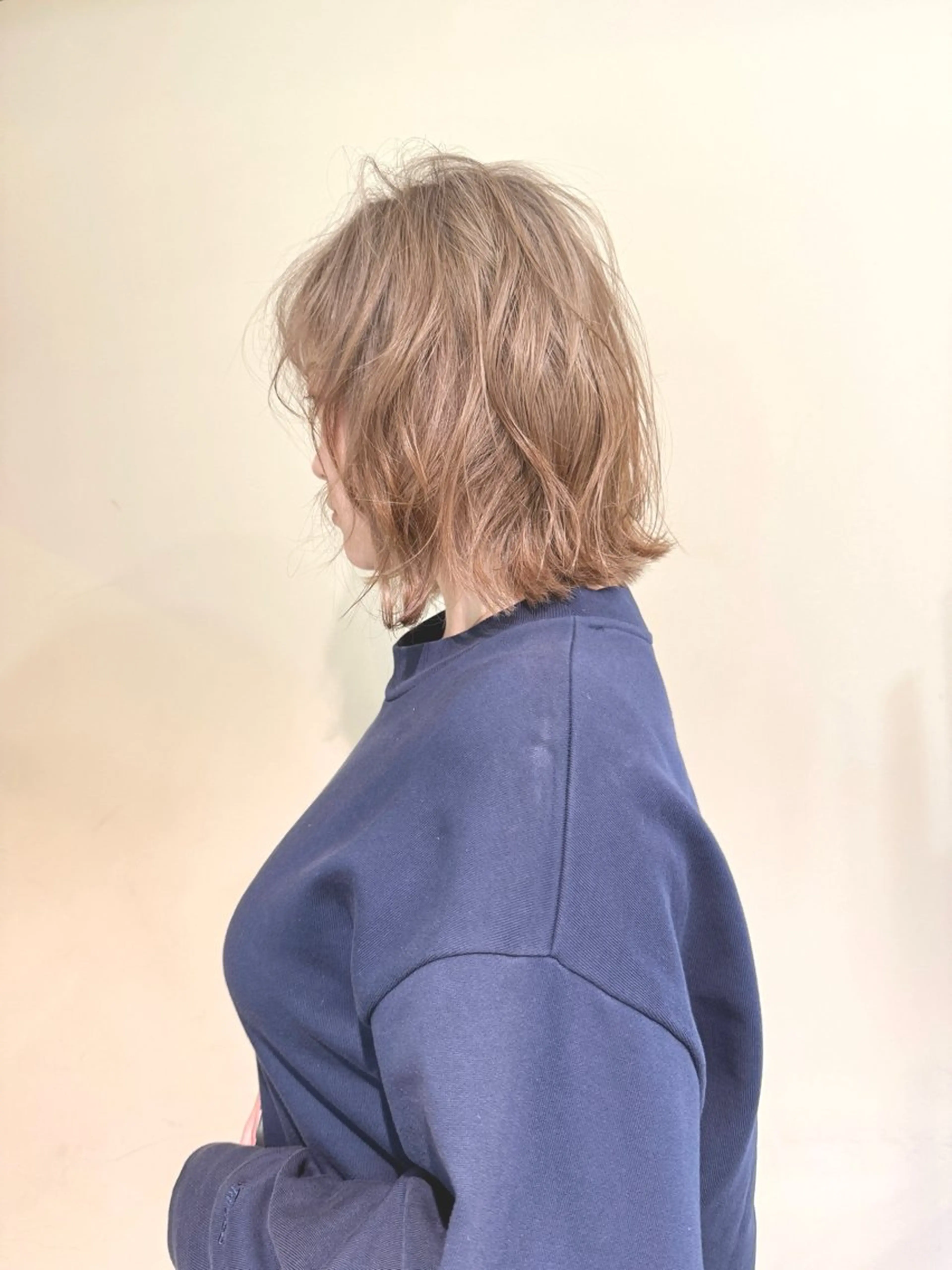 ミディアム カラー アディクシーカラー バレイヤージュ ブリーチ デザインカラー ダブルカラー カット ヘアカラー トリートメント opus 店長大和 レイヤー/赤み消しのヘアスタイル