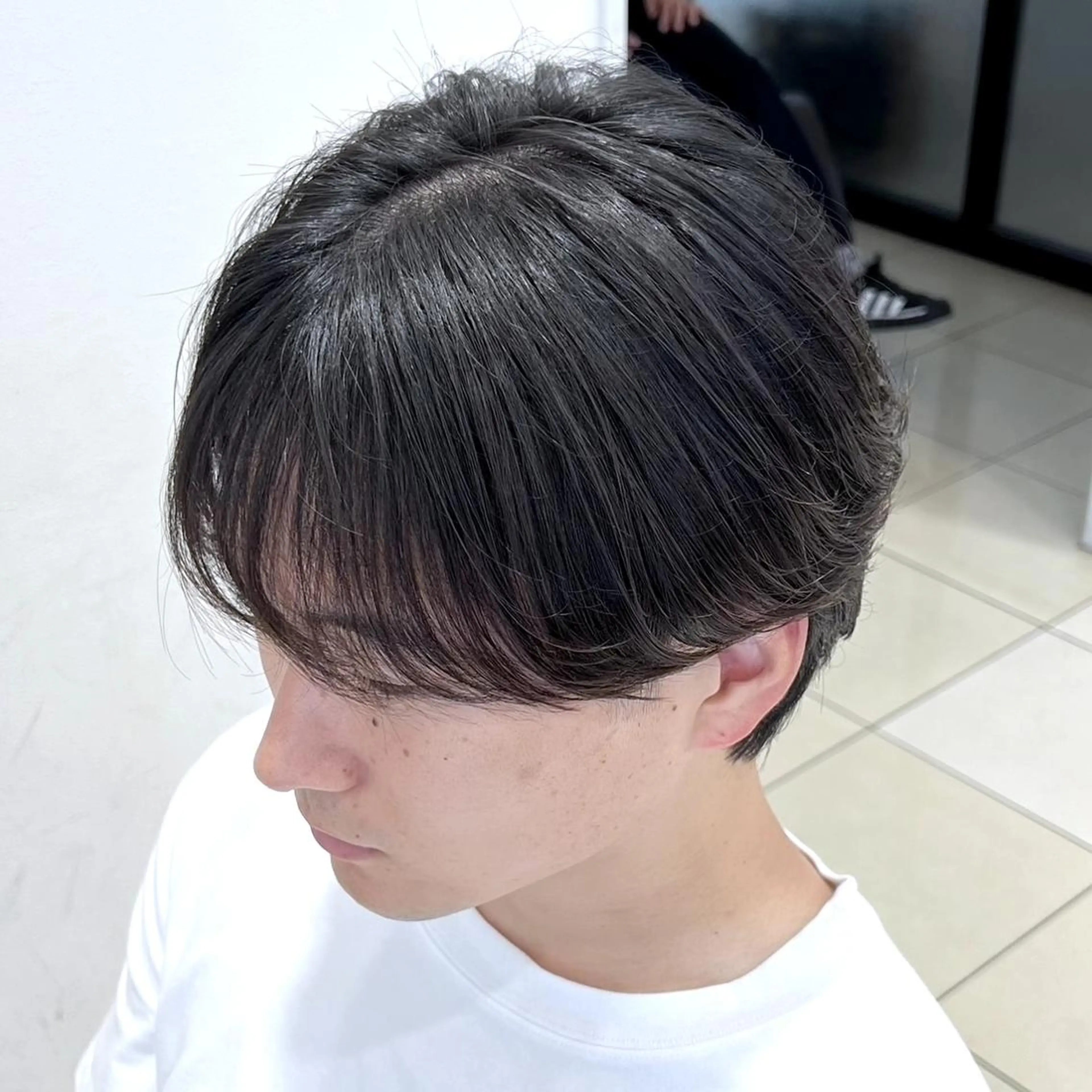 メンズ マッシュ メンズパーマ シースルーマッシュ メンズ特化/勝田駅/ 佐和駅/鈴木輝瑠/のヘアスタイル