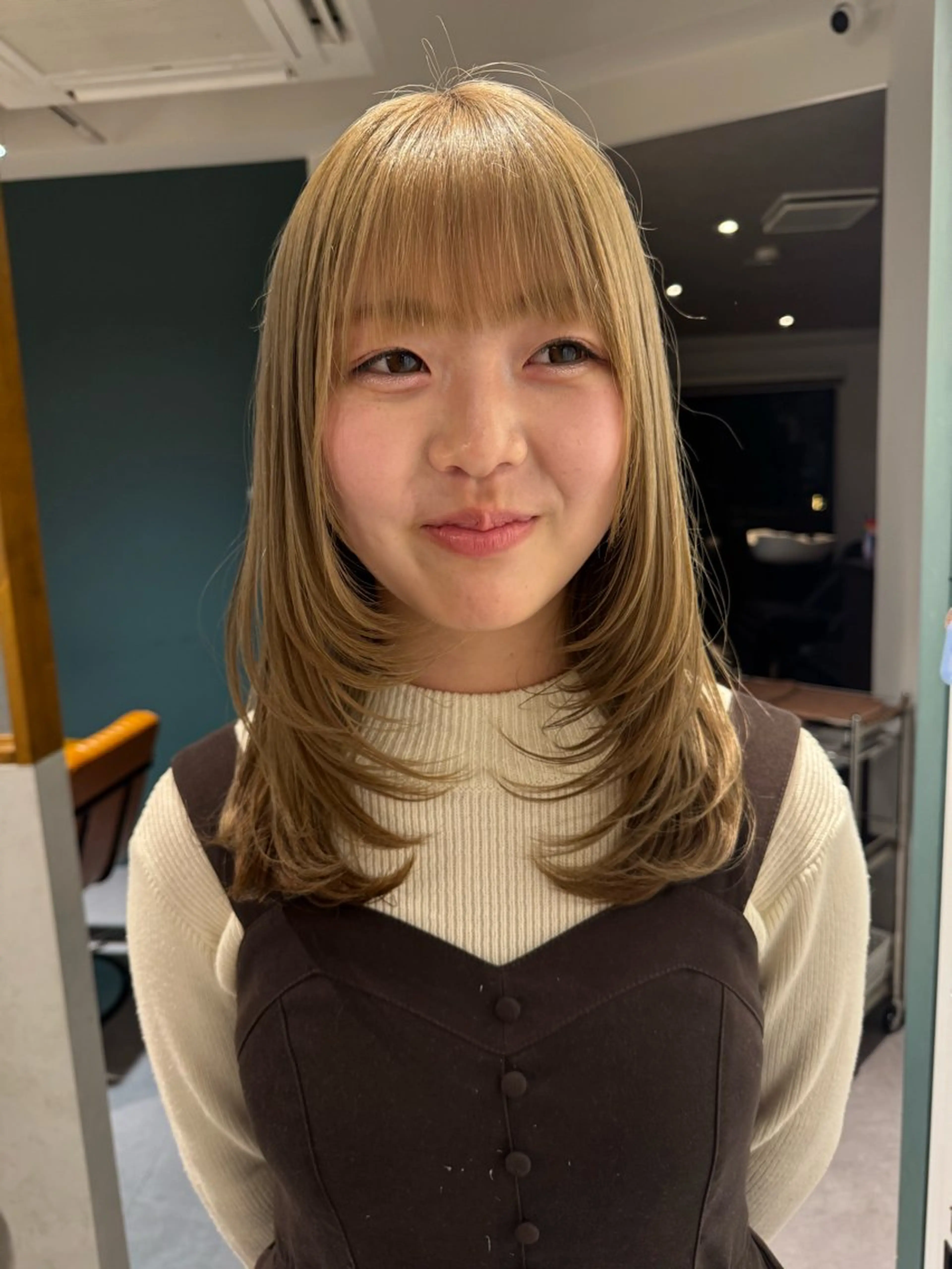 ミディアム 加藤 響祈のヘアスタイル