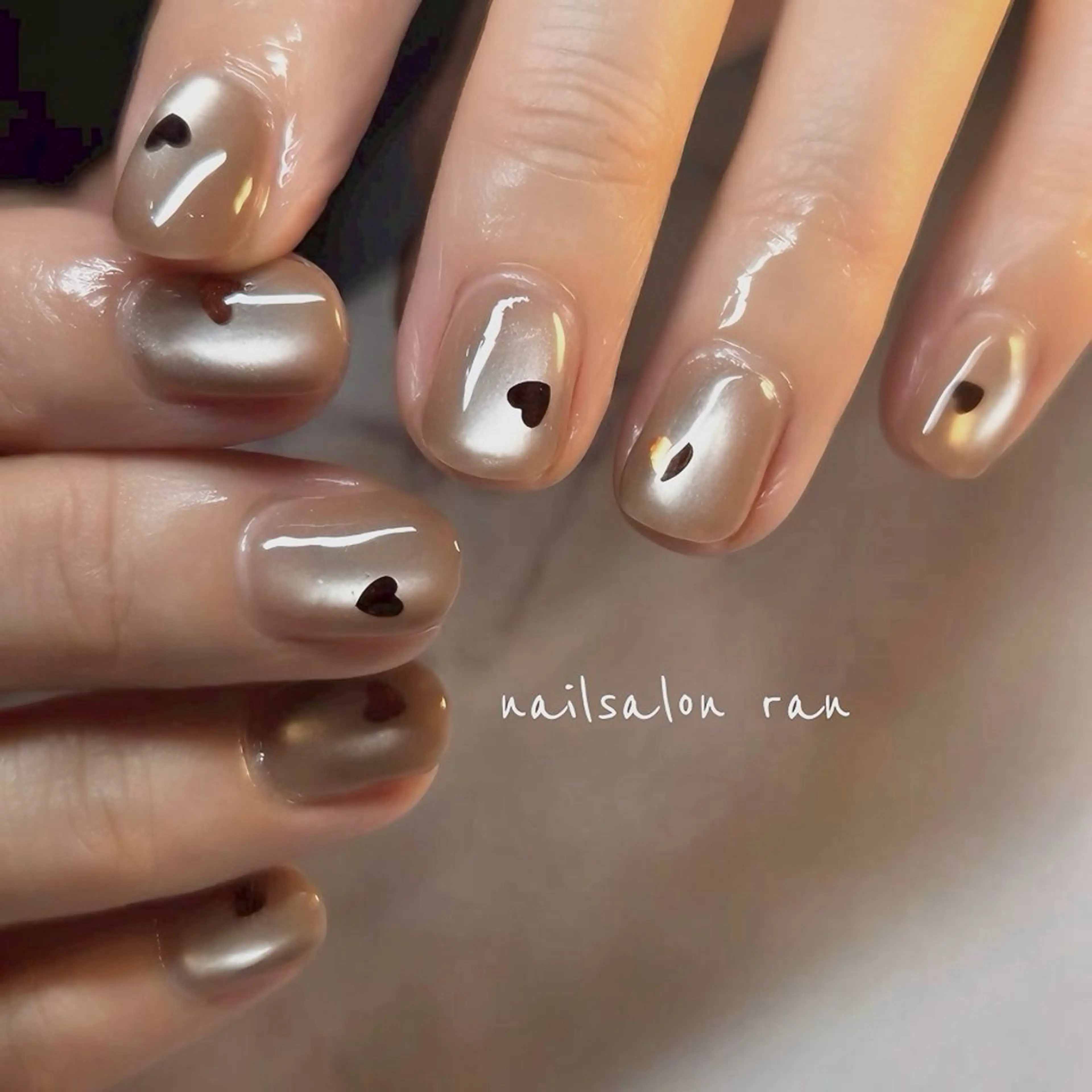 ネイル バレンタイン ハンドネイル ハンドケア nailsalon ranのネイルデザイン