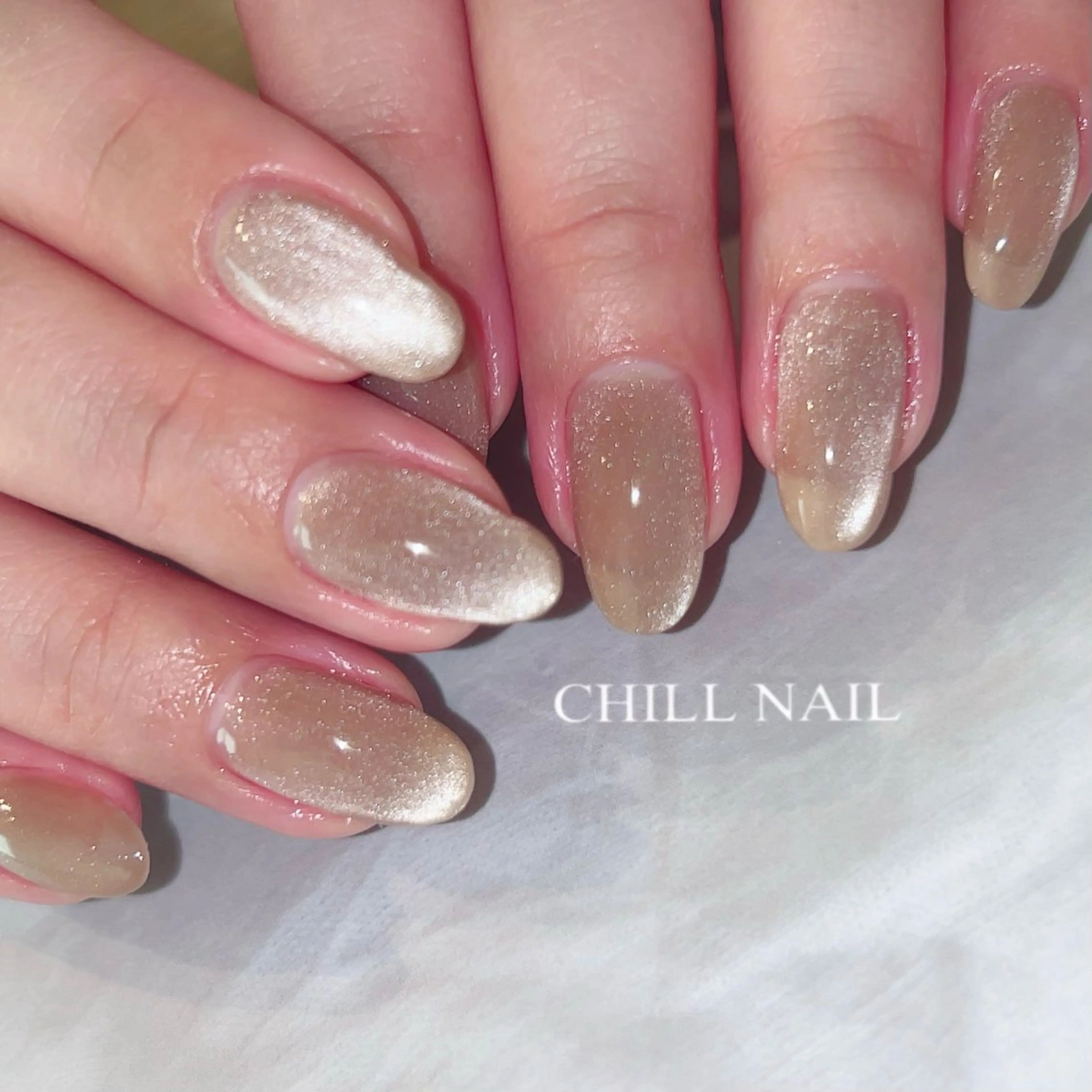 ネイル マグネットネイル ハンドネイル CHILL NAILのネイルデザイン