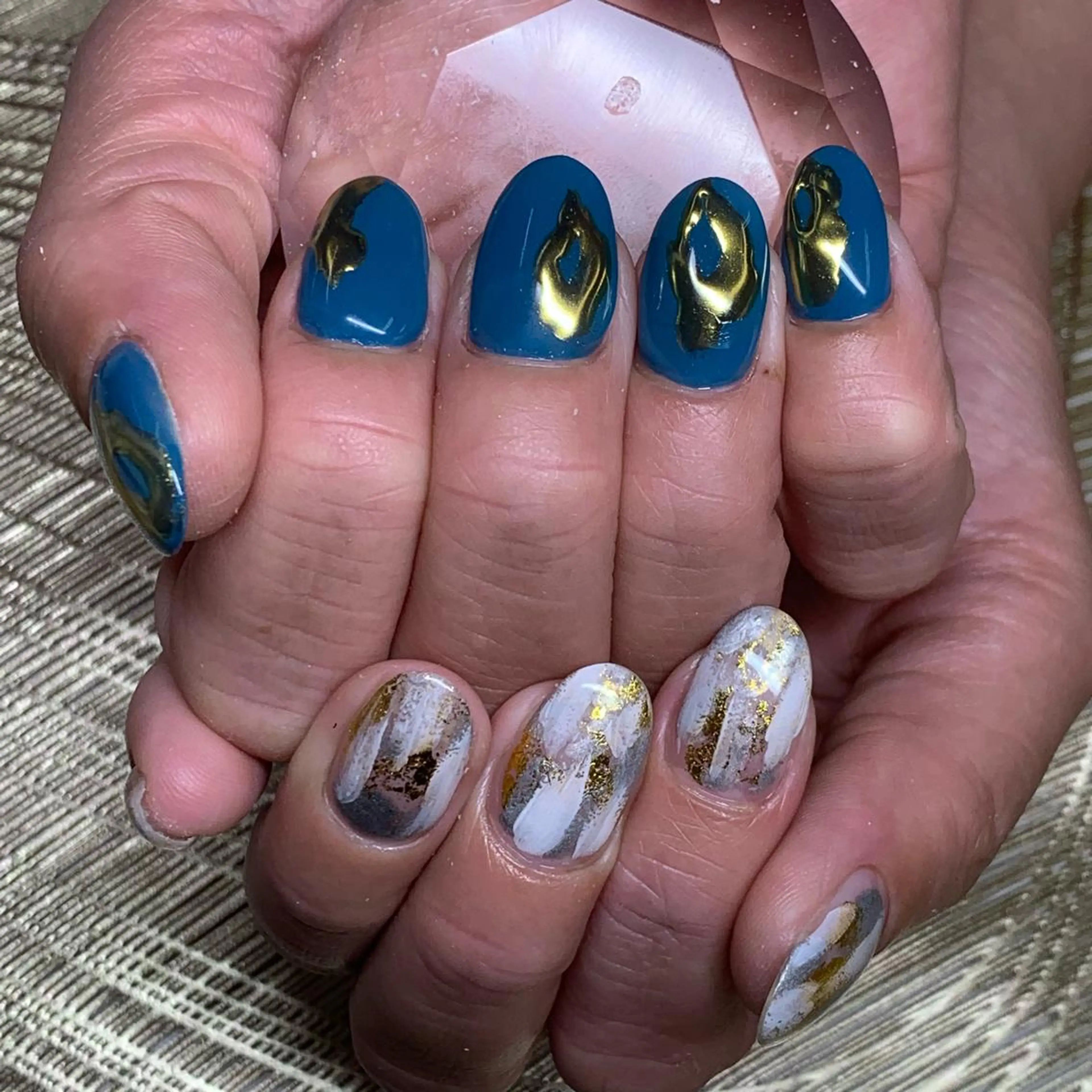 ネイル ハンドネイル καρδιά -ｶﾙﾃﾞｨｱ-のネイルデザイン