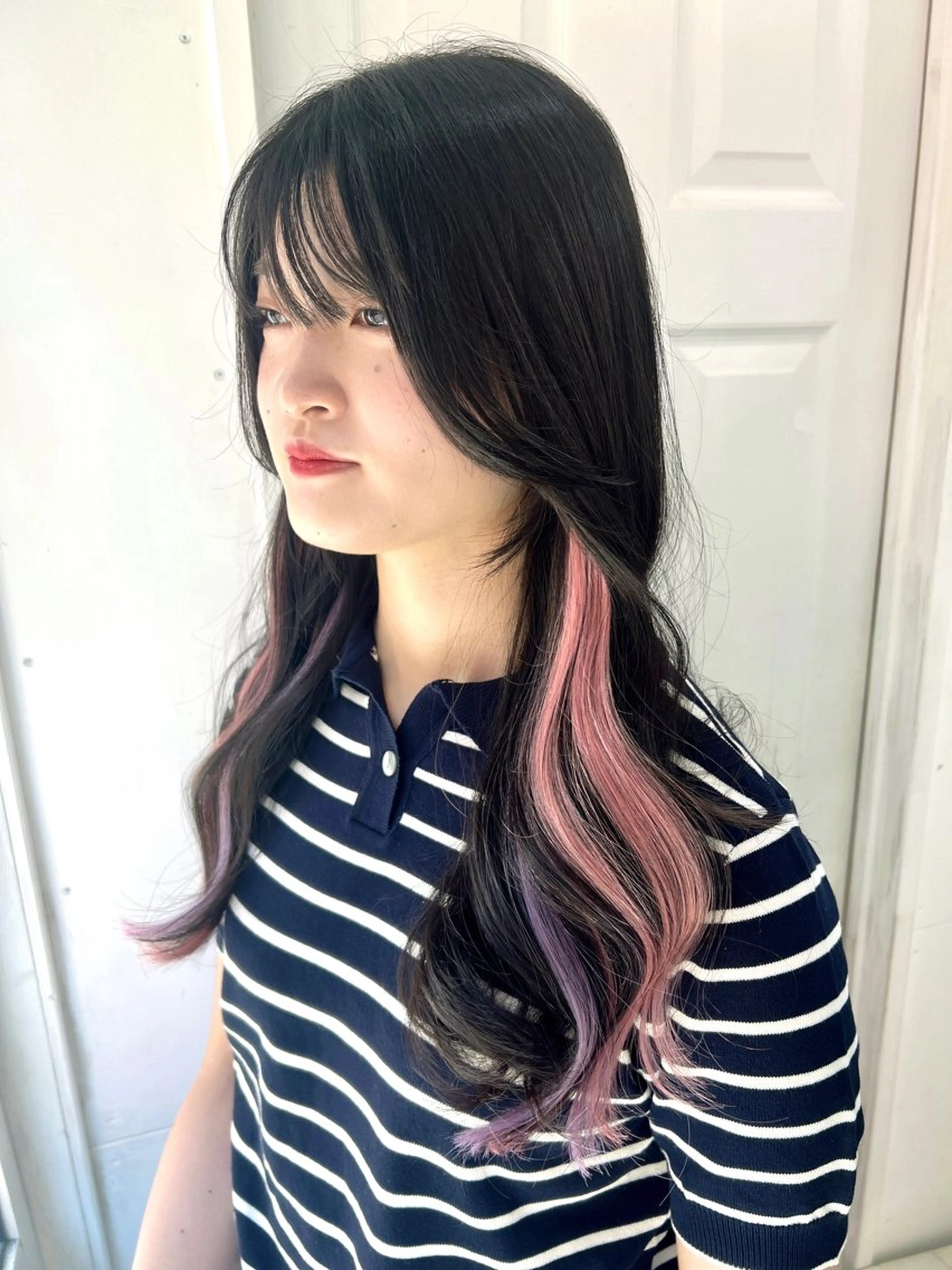 ロング カラー シールエクステ エクステ uros.所属・メンズパーマ/ エクステ🌞セナのヘアスタイル