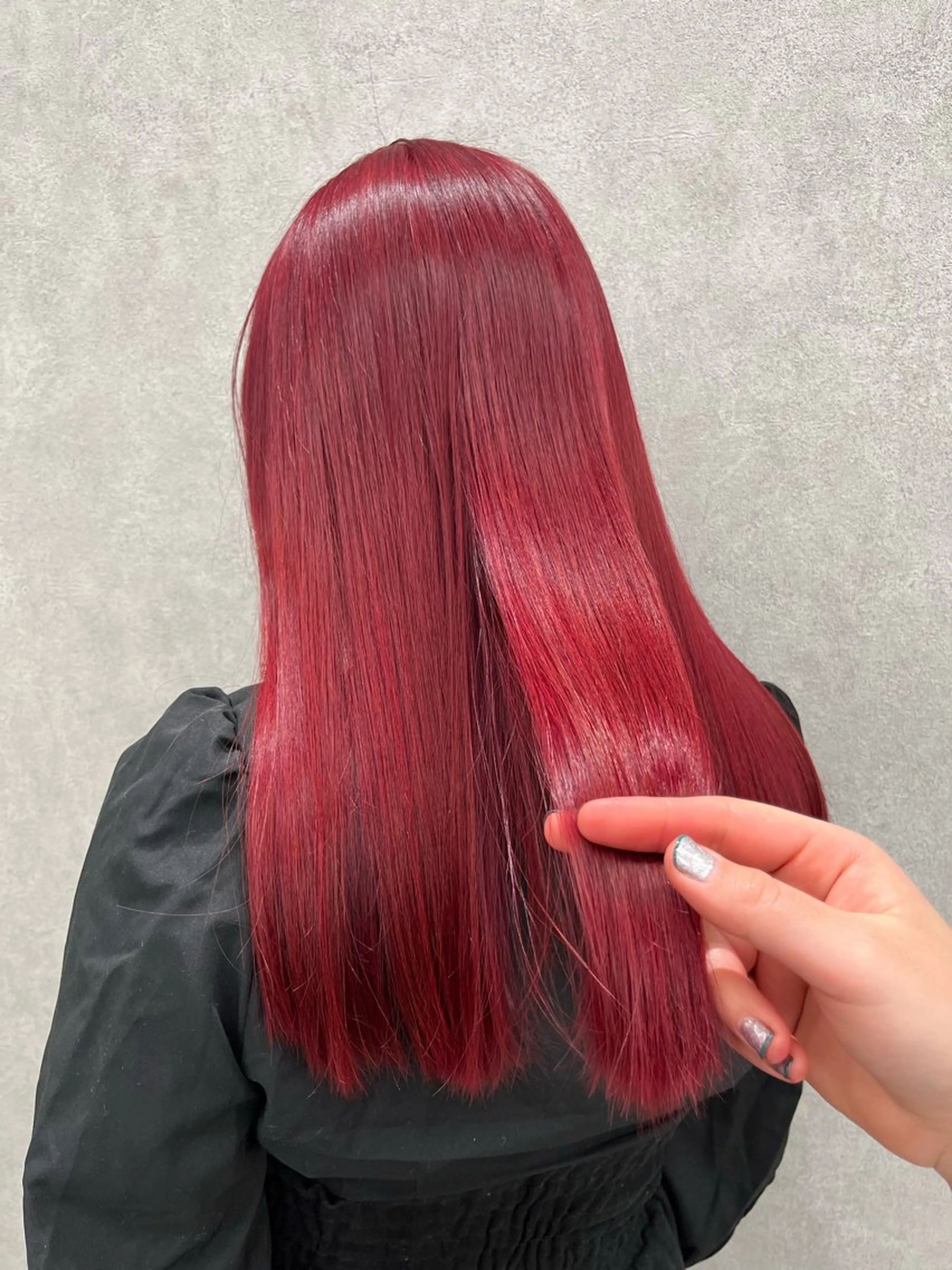 カラー ブリーチ レッドカラー dot .tokyo所属・中村 彩夏のヘアスタイル