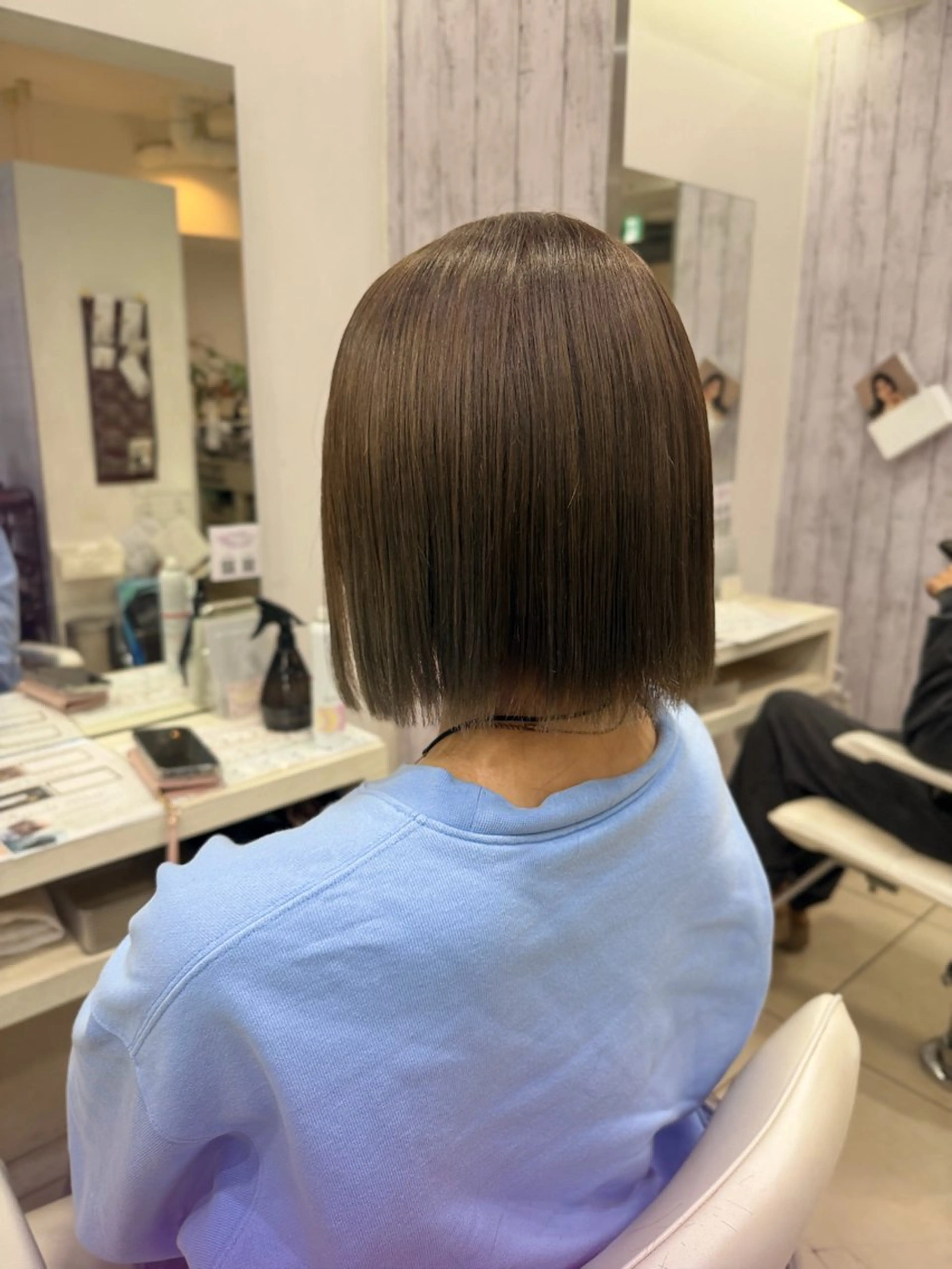 ショート カラー グレージュ ミルクティーグレージュ カット ヘアカラー 🤎ベージュカラー/ 髪質改善/山岸🤎のヘアスタイル