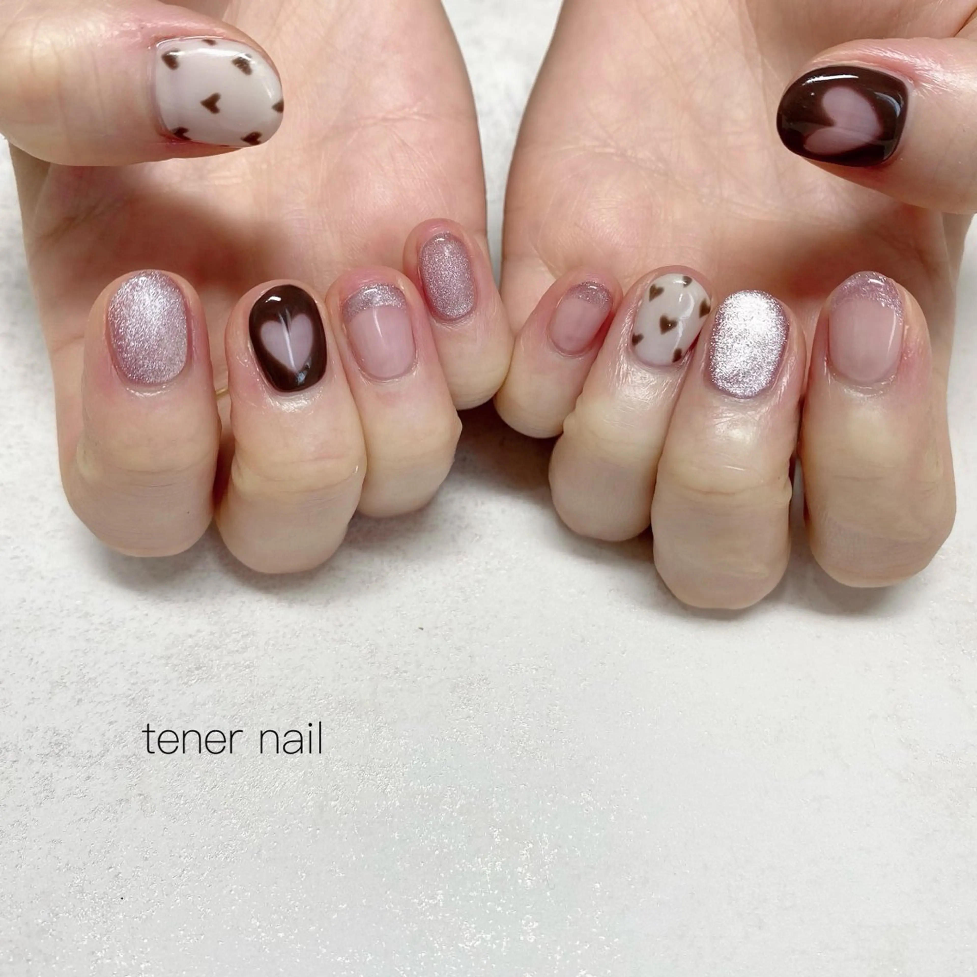 ネイル バレンタイン ハンドネイル tener  nail  テネルネイル所属・テネルネイル tener nailのネイルデザイン