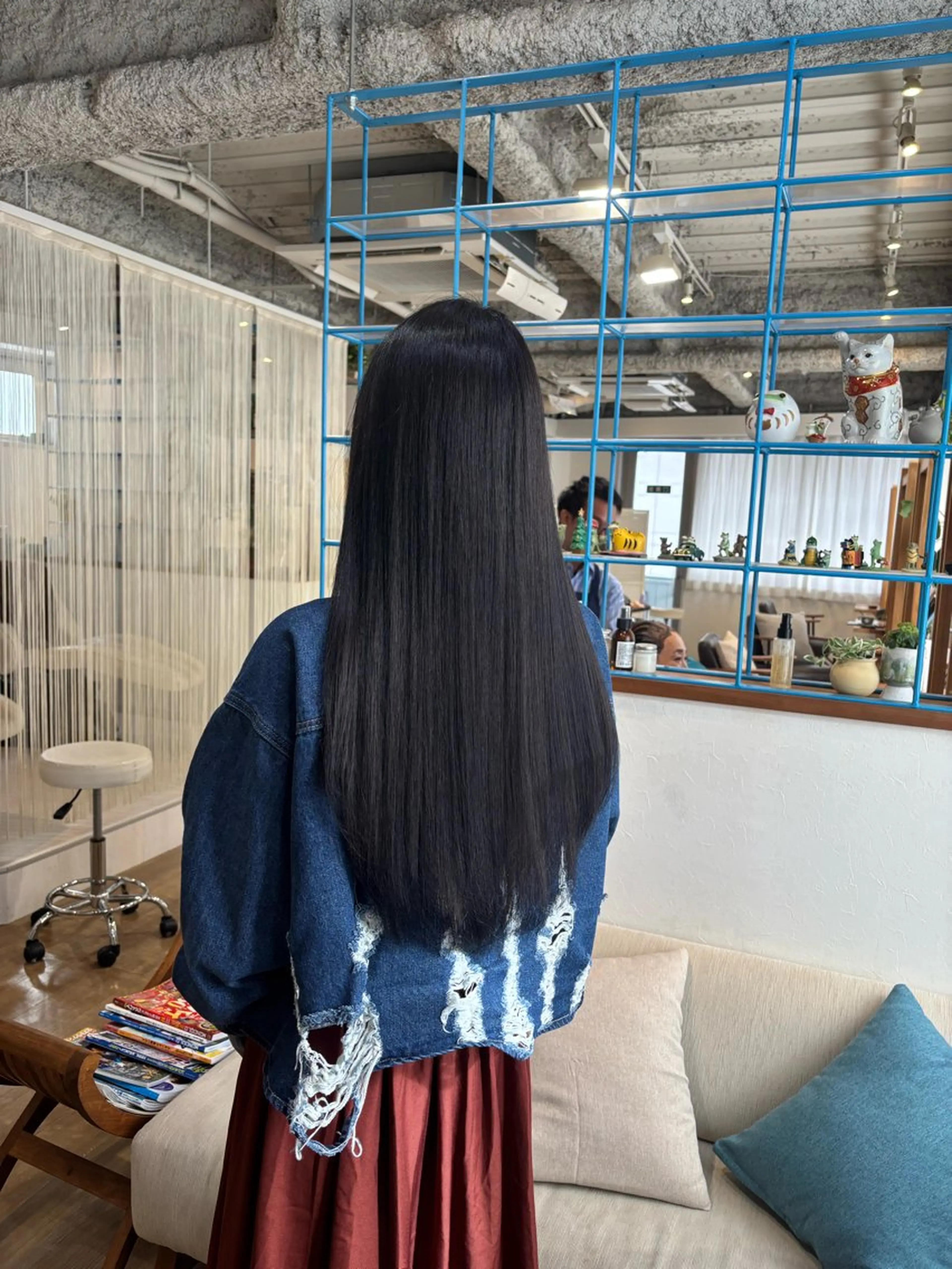 ロング カラー 黒髪 ロング カット ヘアカラー トリートメント RINNO🌷艶髪/ 艶カラーのヘアスタイル