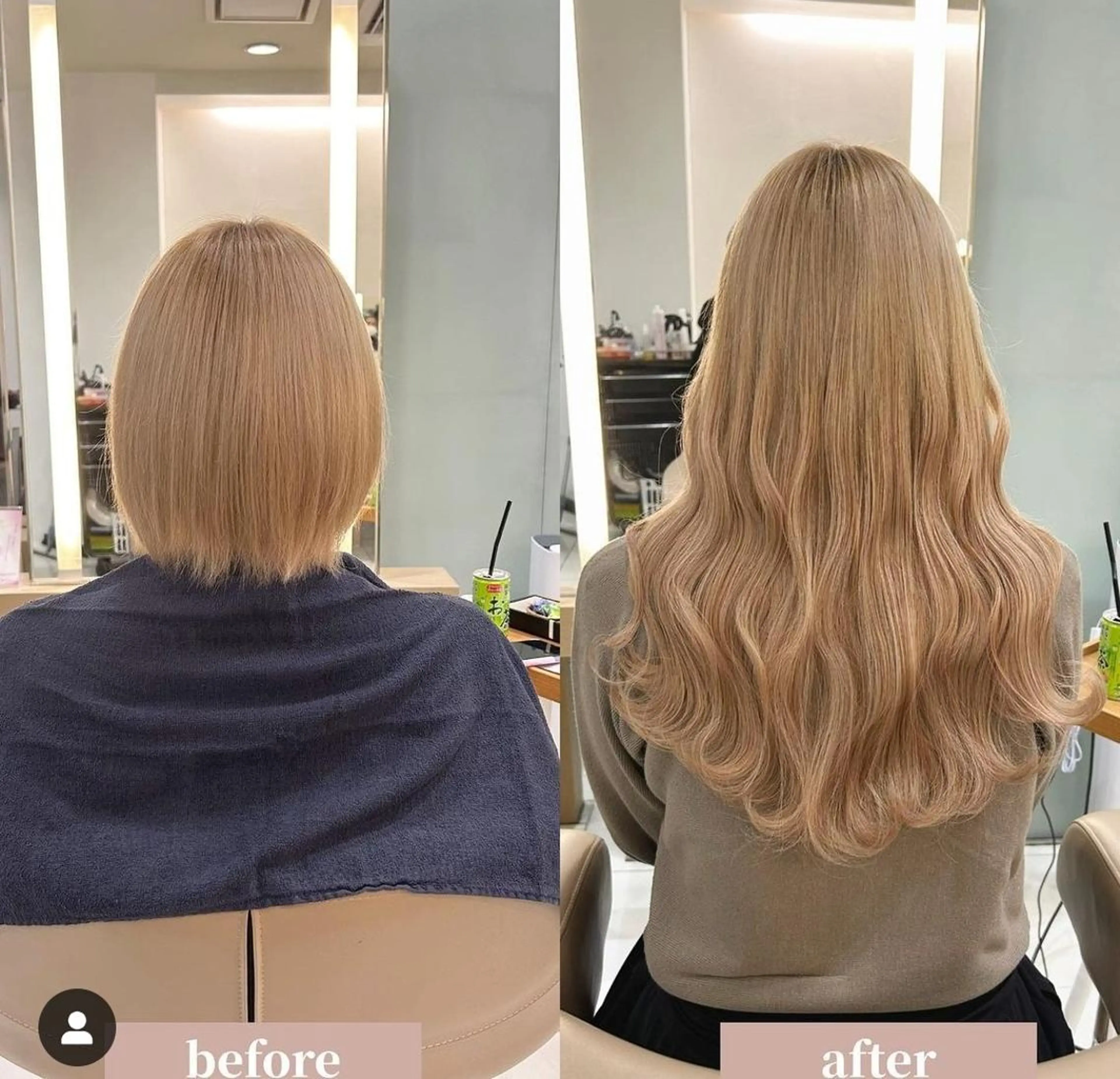 ショート カラー カラーとエクステ 🌟エクステのヘアスタイル