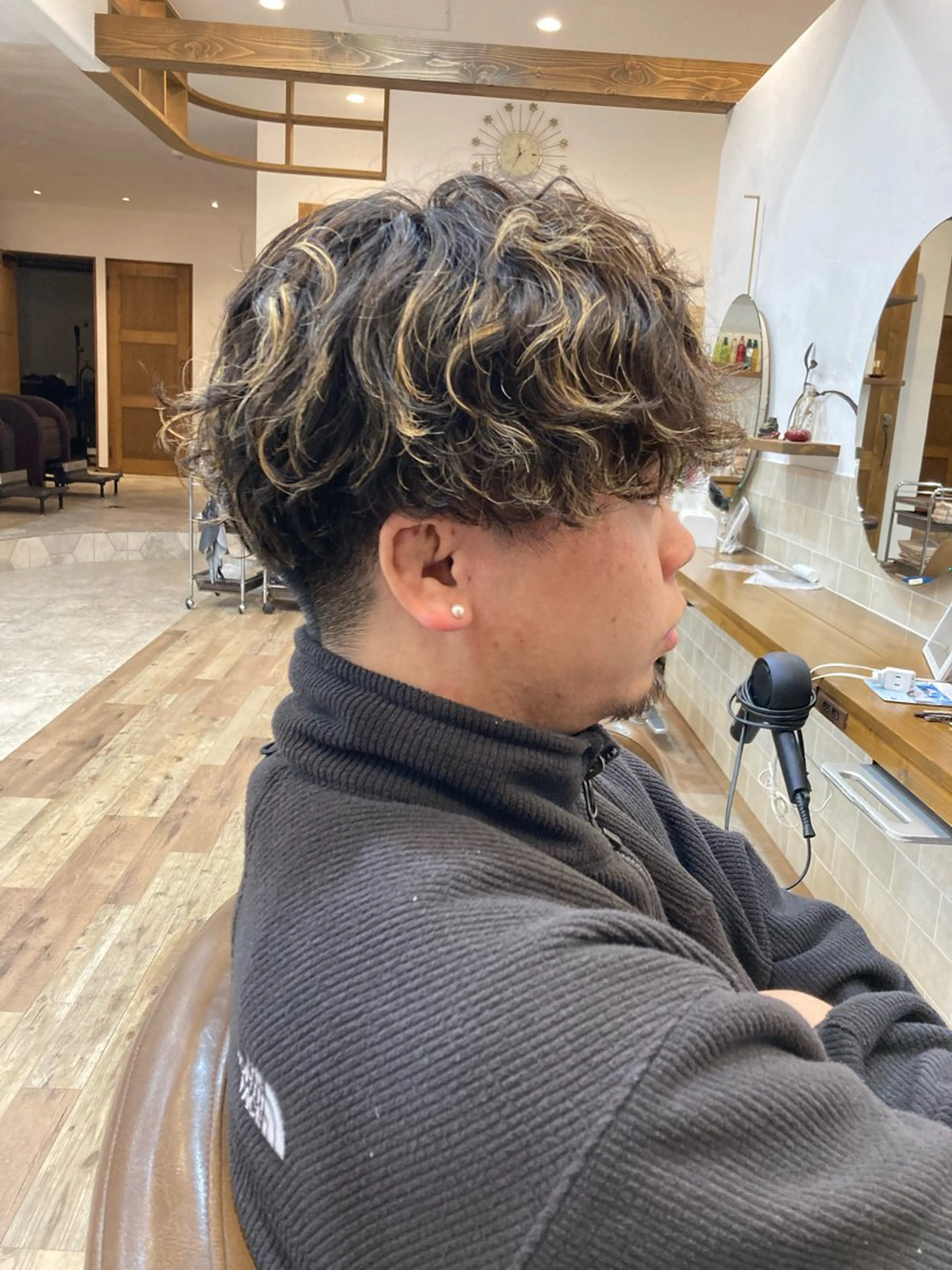 ショート カラー パーマ メンズ カット特化型 美容師/栗本のヘアスタイル