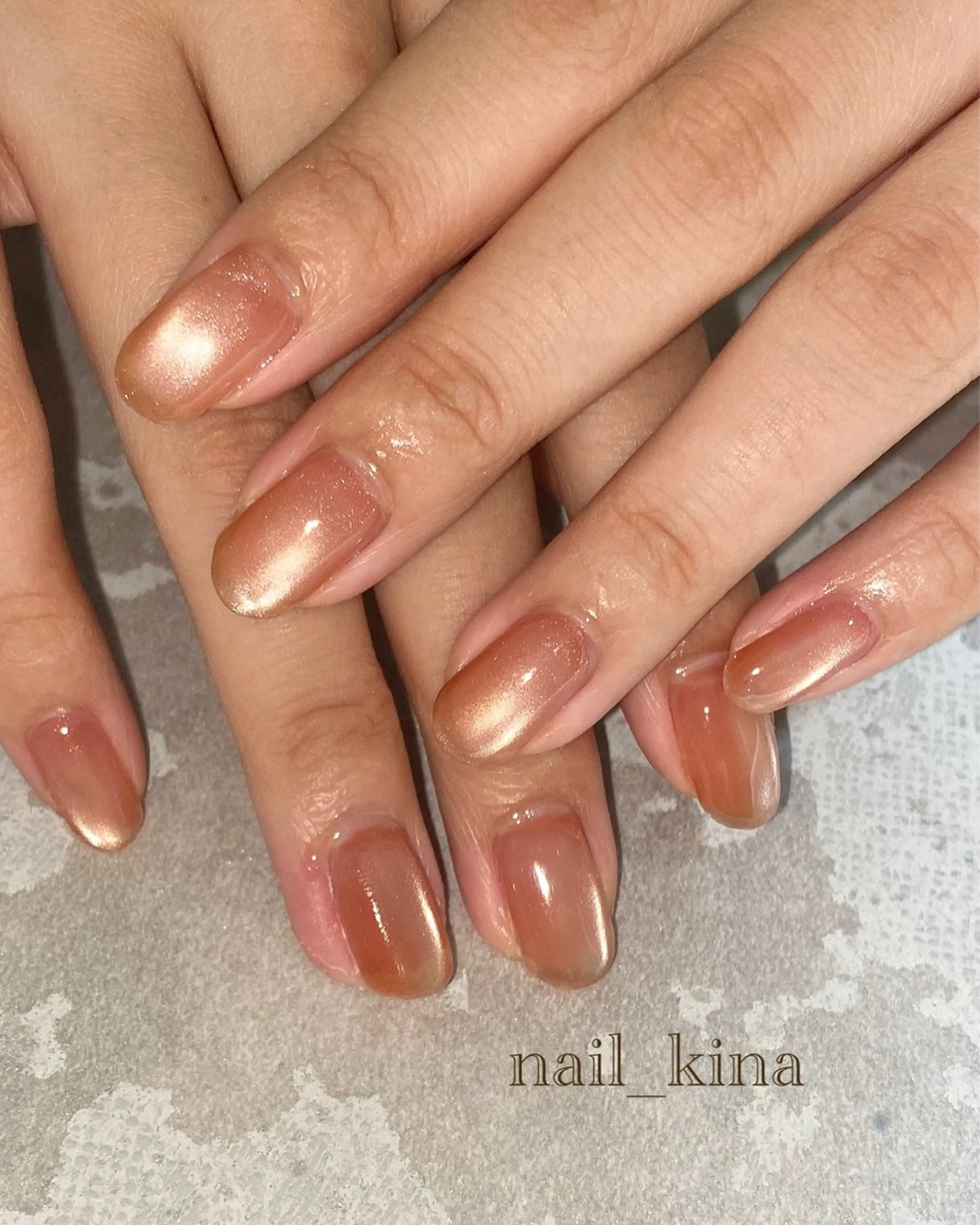 ネイル マグネットネイル マグネットワンカラー ワンカラーネイル nail_ kinaのネイルデザイン