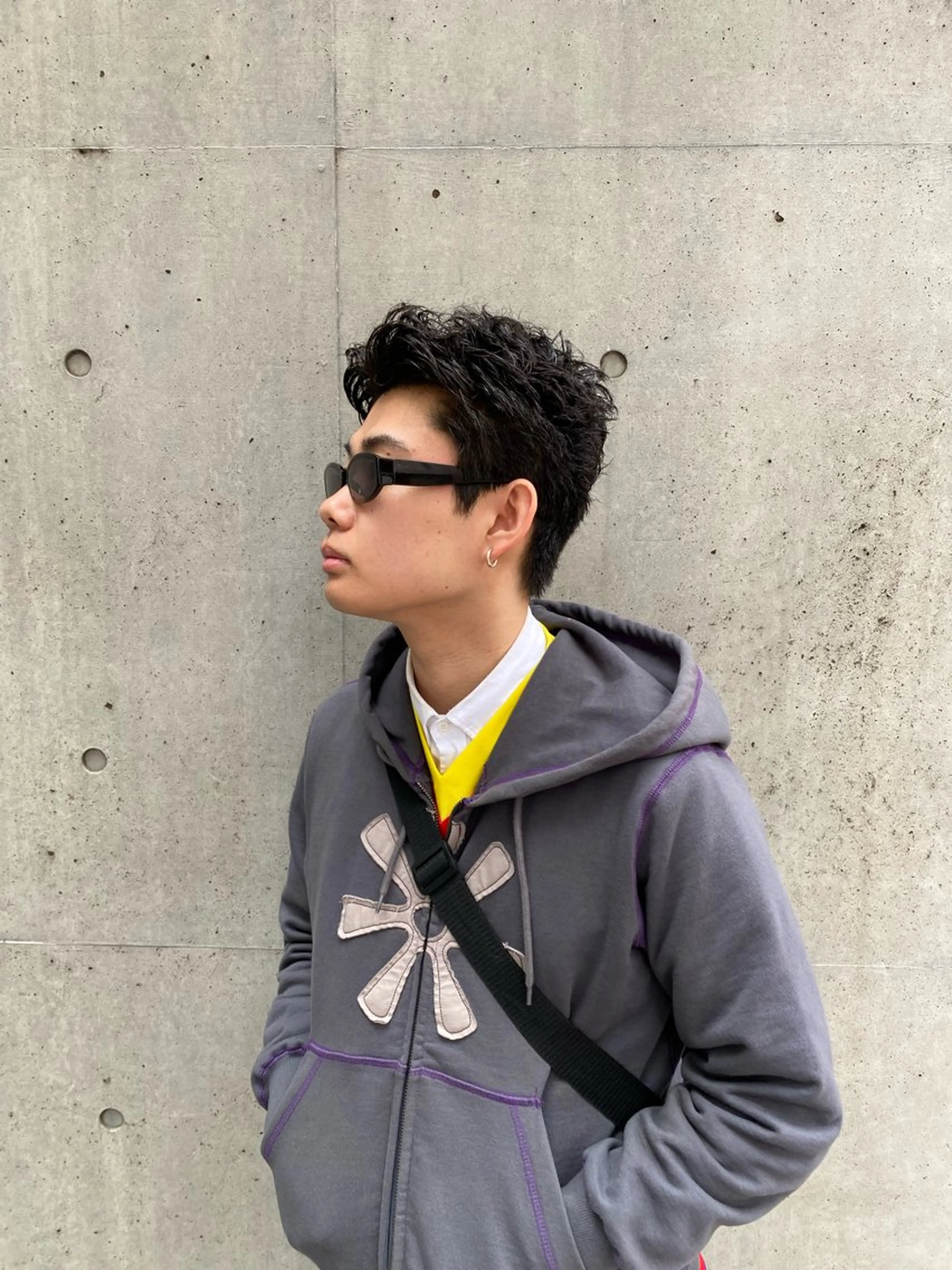 パーマ メンズ 角南 莉朱のヘアスタイル