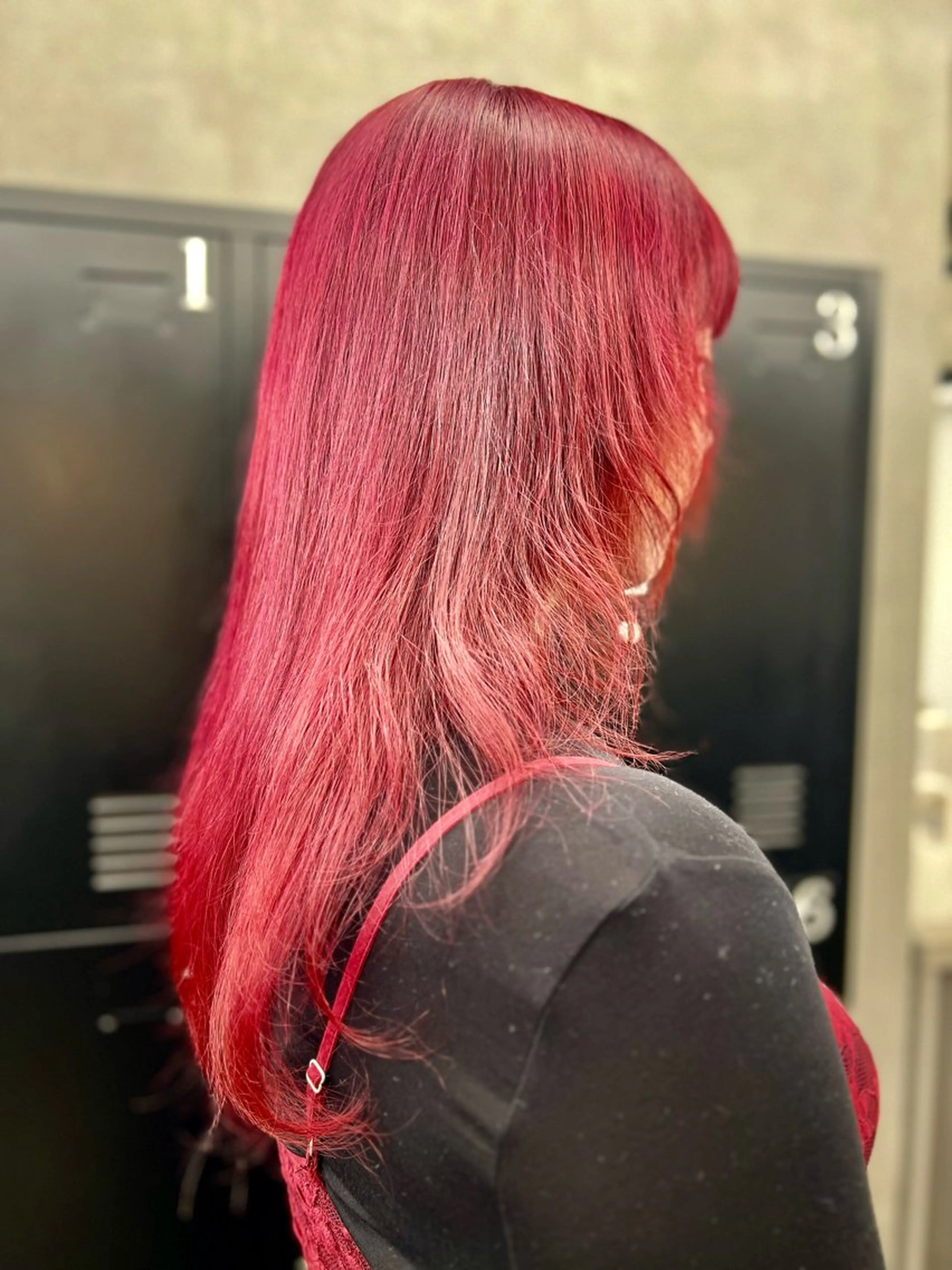 ロング カラー ピンクカラー レッドカラー 髪質改善 ADLLA.アドラ所属・ADLLA.新宿/ 美髪/艶髪/栗原🦋のヘアスタイル