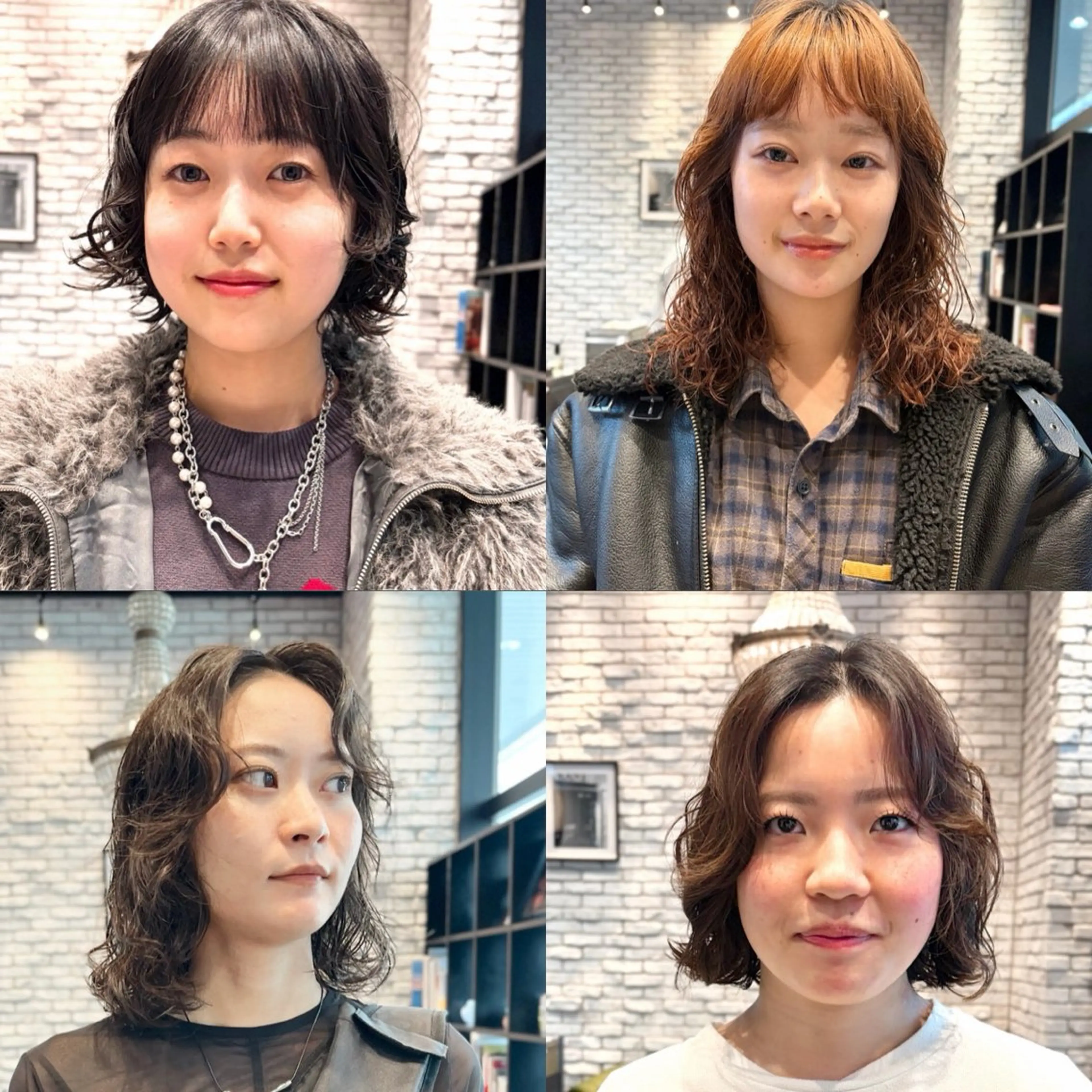 ミディアム ミディアムパーマ カット パーマ 好光 優香のヘアスタイル