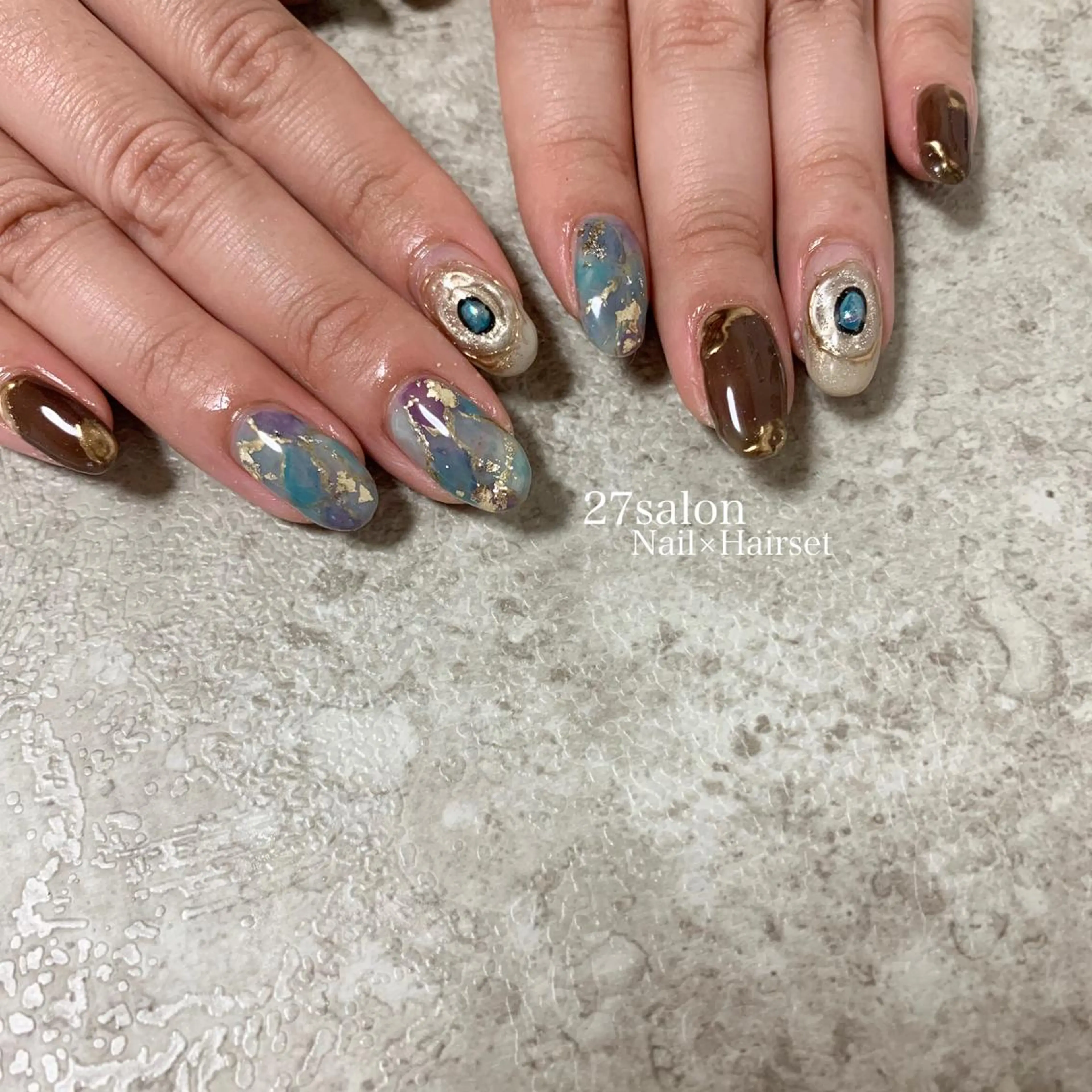 ネイル ニュアンスネイル 27salon yuinaのネイルデザイン