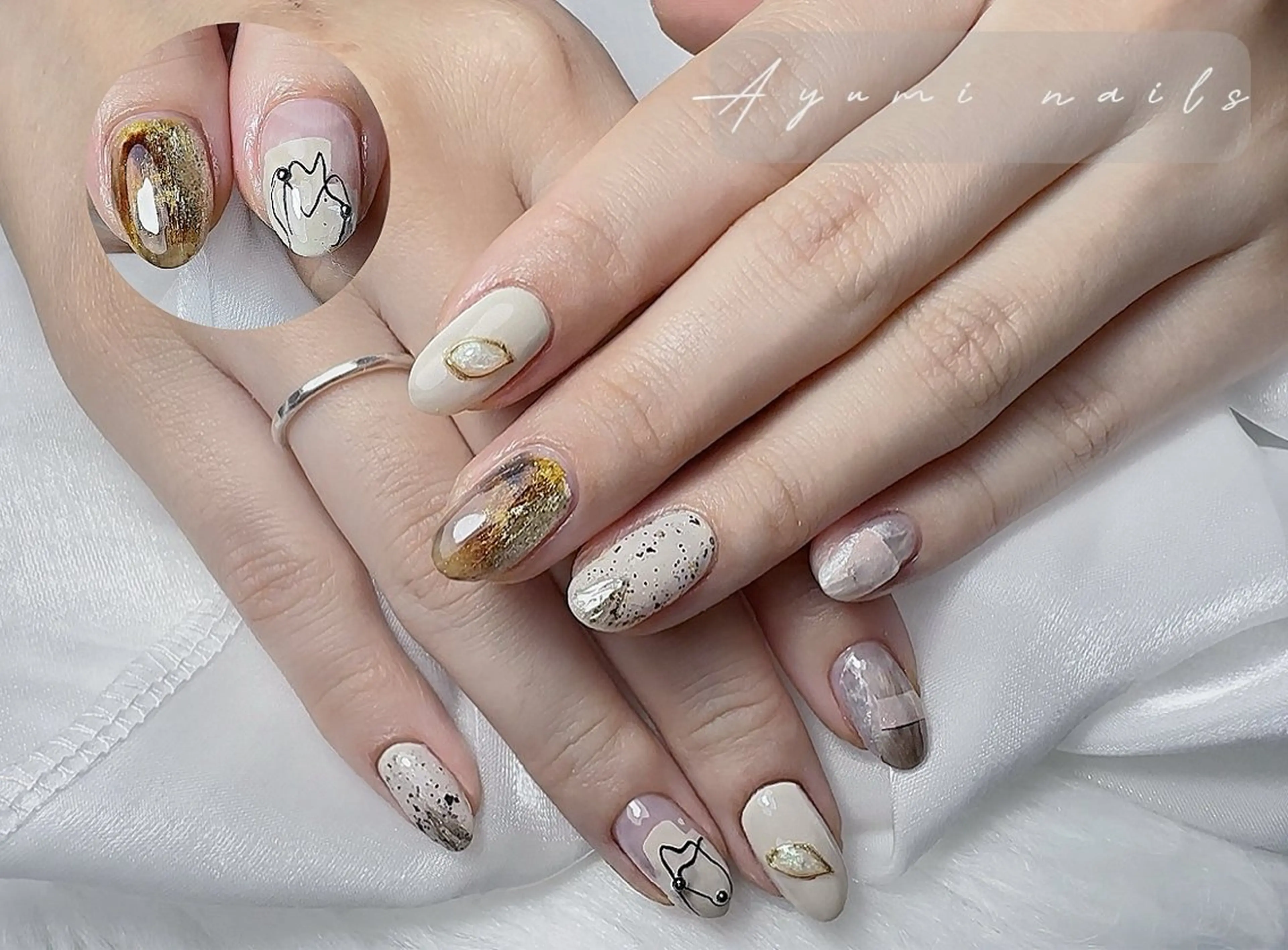 ネイル YUMI ニュアンスnailsのネイルデザイン