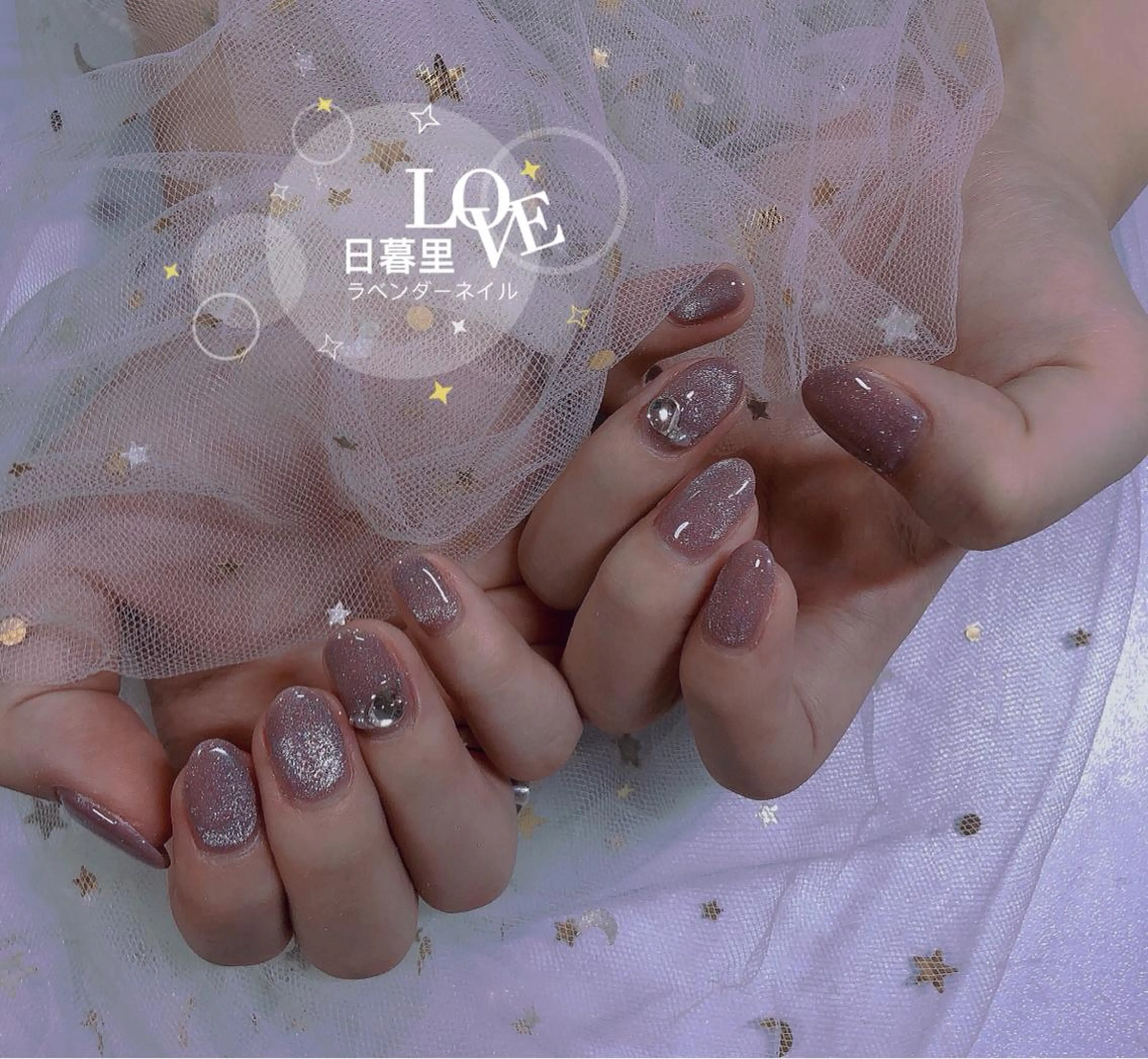 ネイル ラベンダー💖日暮里 ルル💖ネイルのネイルデザイン