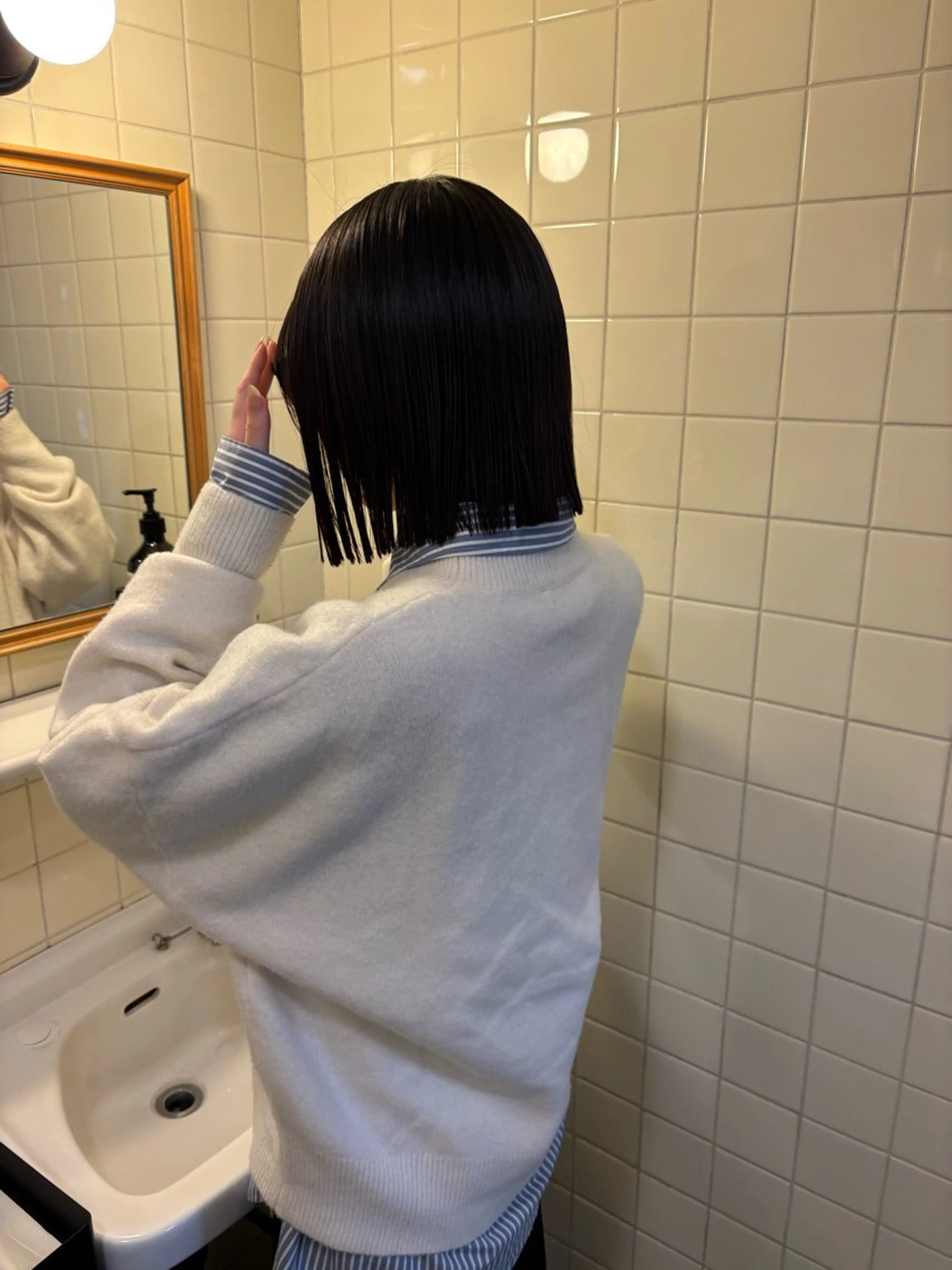 ミディアム カラー カット ヘアカラー トリートメント ボブ&艶髪透明感 カラー♡TOMOE♡のヘアスタイル