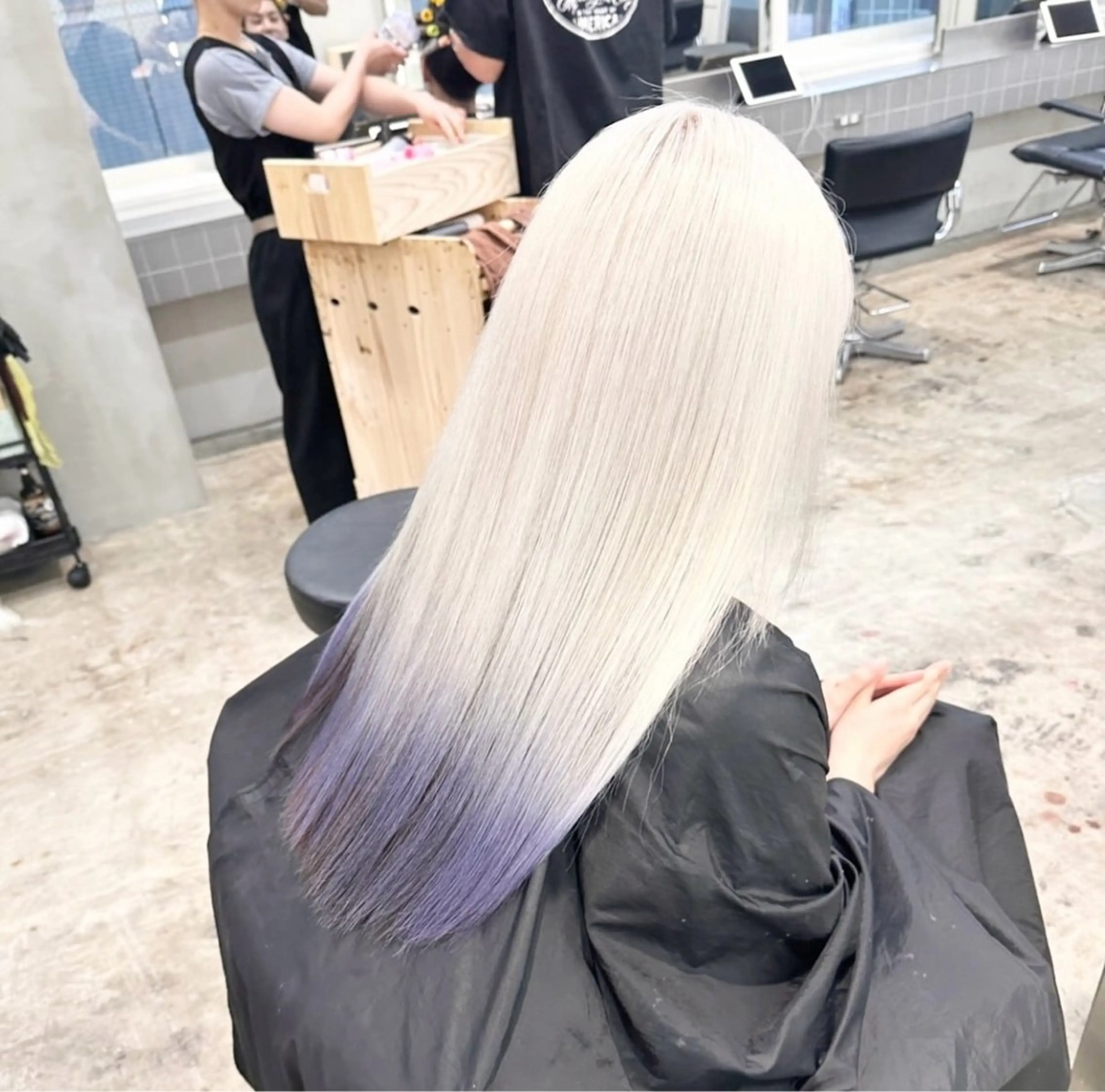 ロング るか/ハイトーン🩵 /ダブルカラー🌟のヘアスタイル