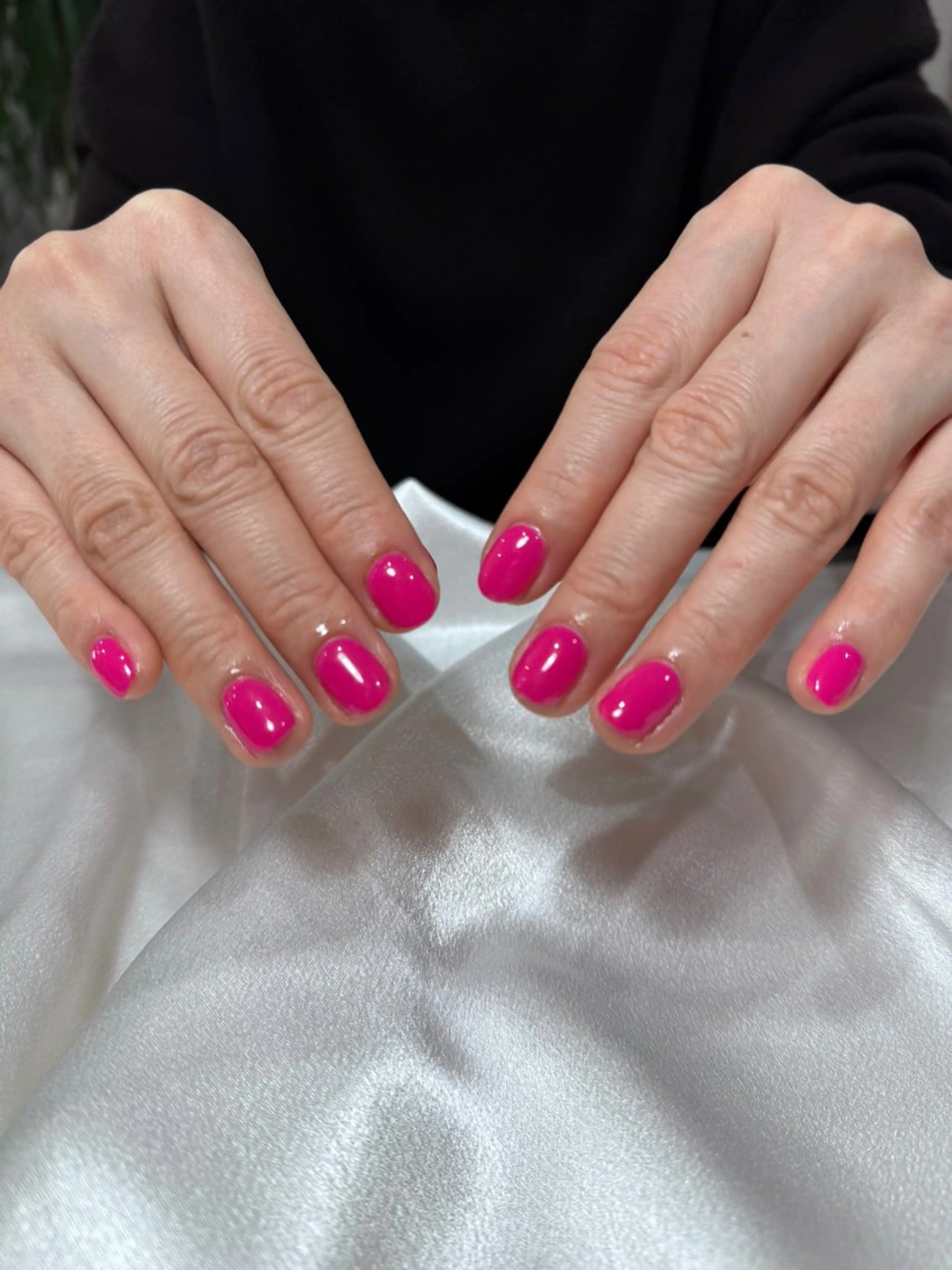 ネイル ワンカラーネイル ピンク ハンドネイル C nail salon 香取店所属・C nail 香取店 kanakoのネイルデザイン