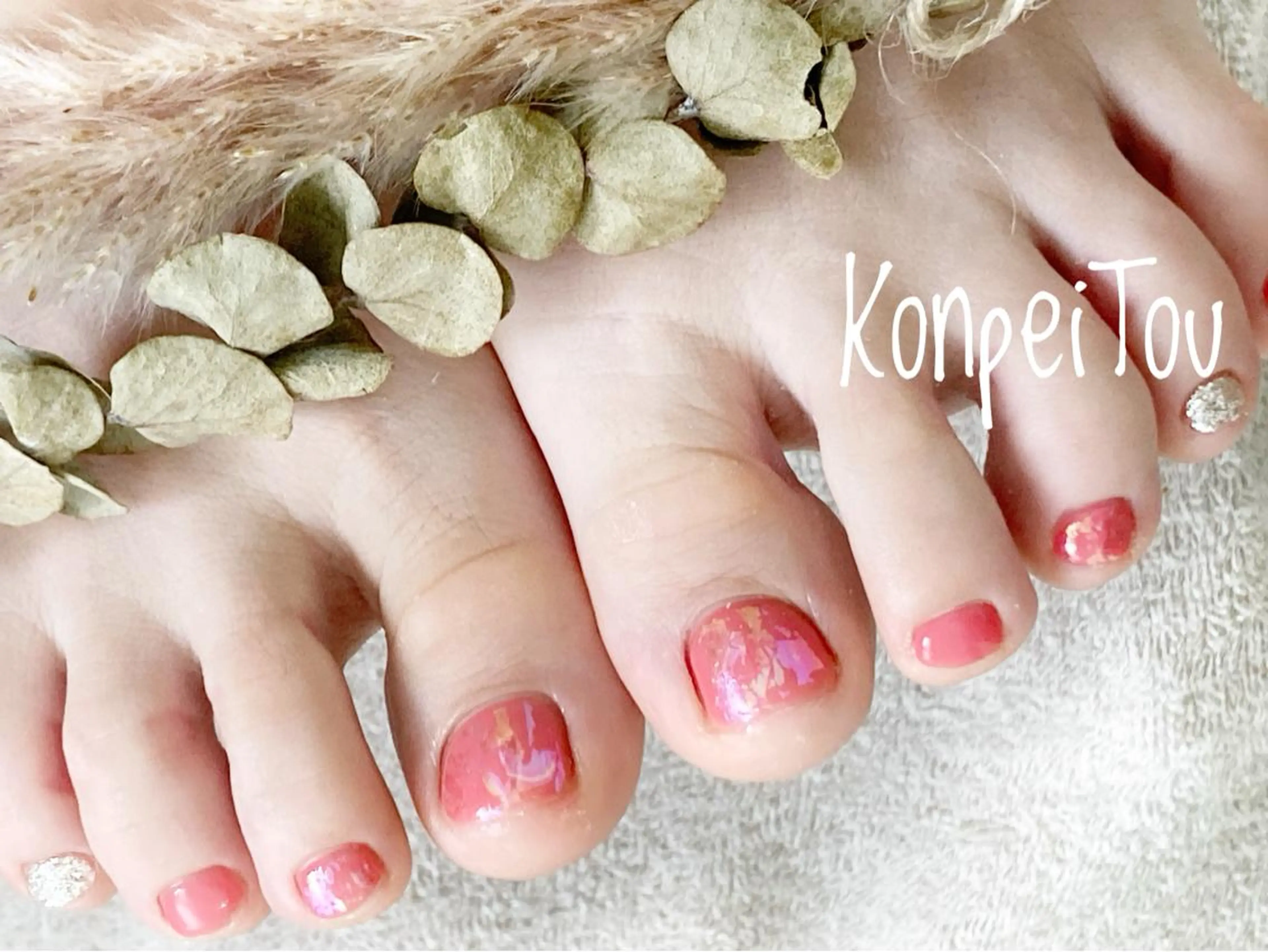 ネイル フットネイル ハンドネイル おうちのネイルサロン　konpeiTou〜こんぺいとう〜所属・おうちのネイルサロン KonpeiTouのネイルデザイン