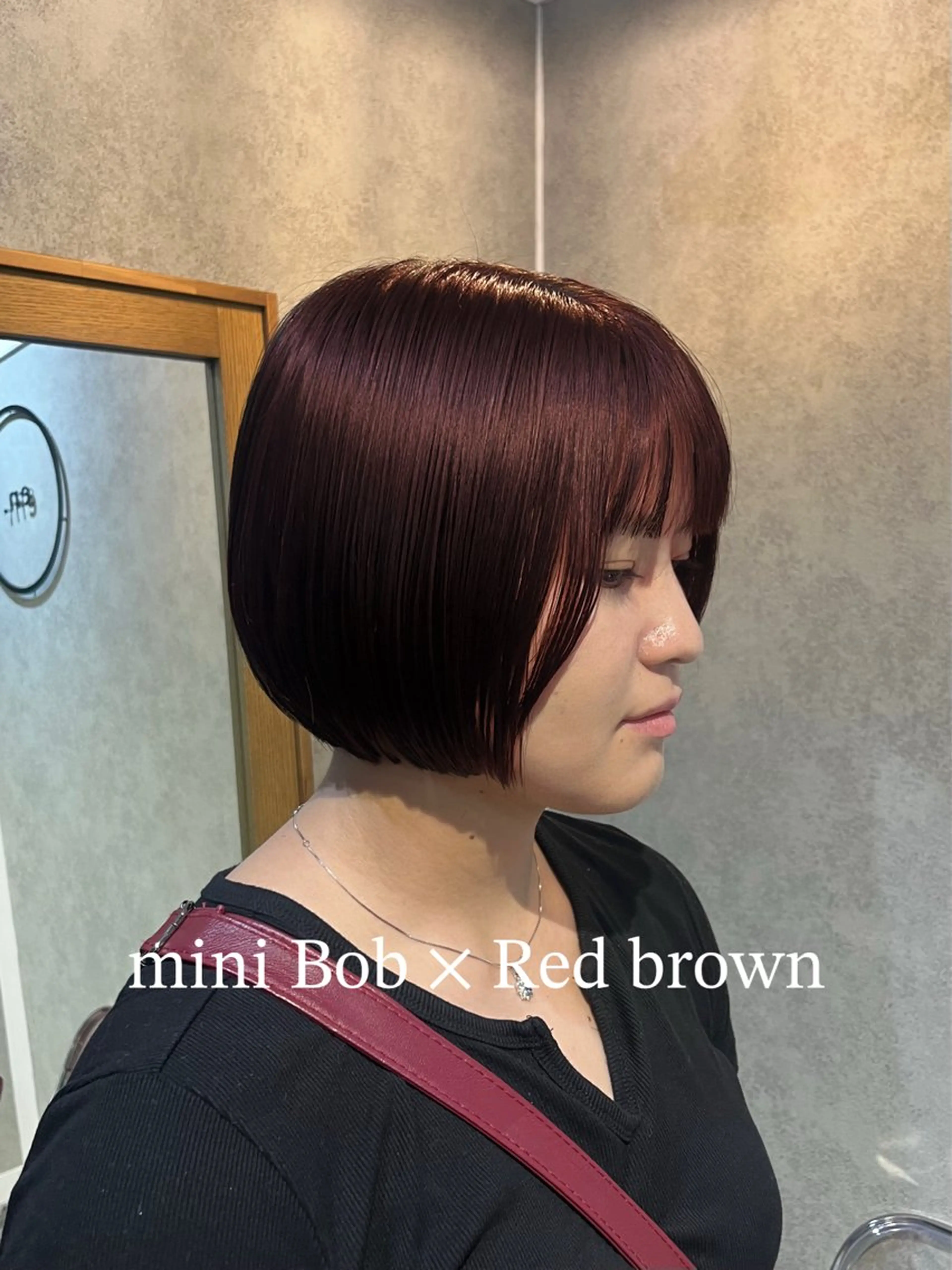 ショート カラー カット ヘアカラー トリートメント ボブ/プツッとボブ/ 暖色カラー/モエのヘアスタイル