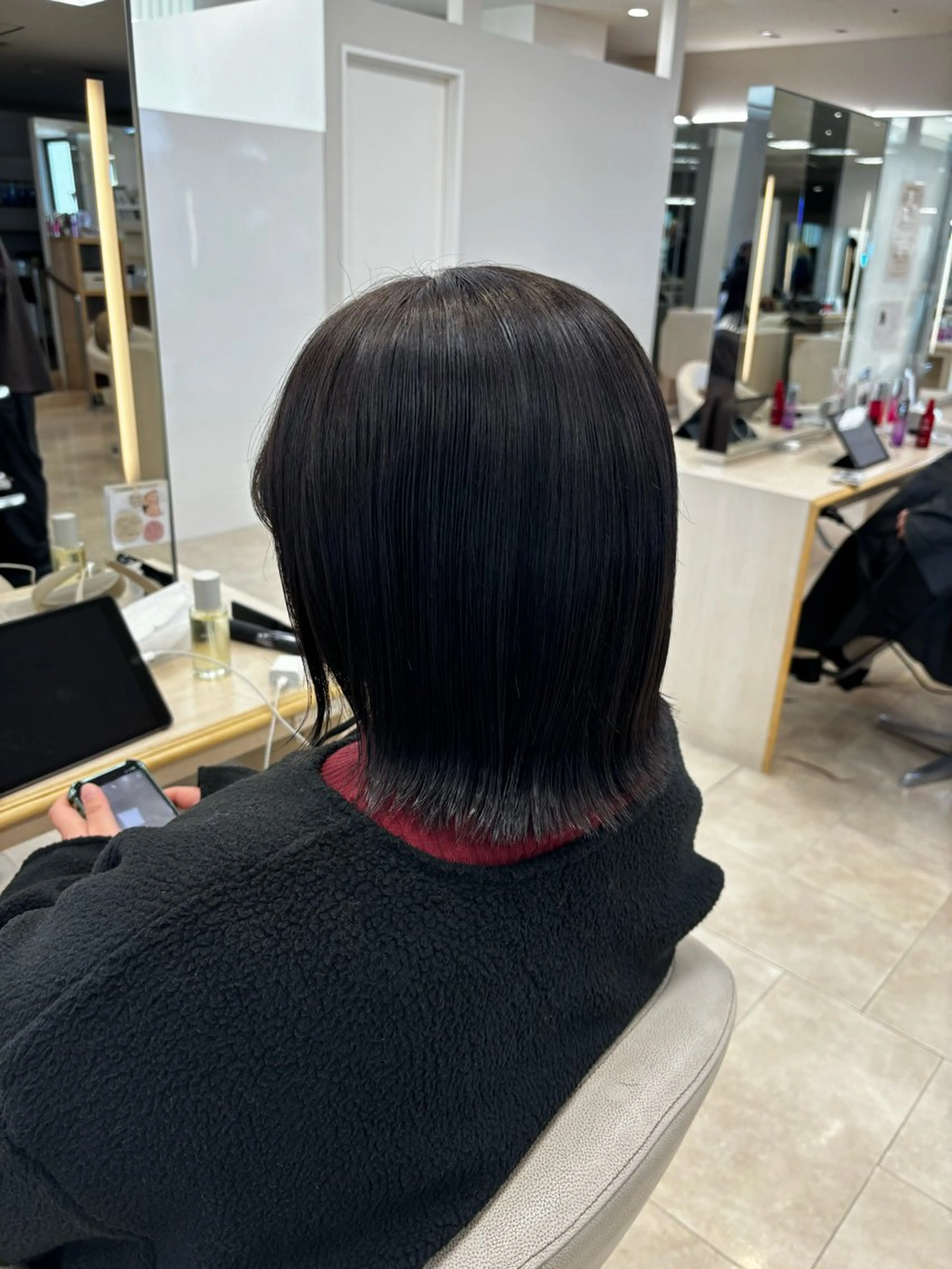 ショート カット ヘアカラー トリートメント 推し活/韓国/ブリー チカラーminamiのヘアスタイル