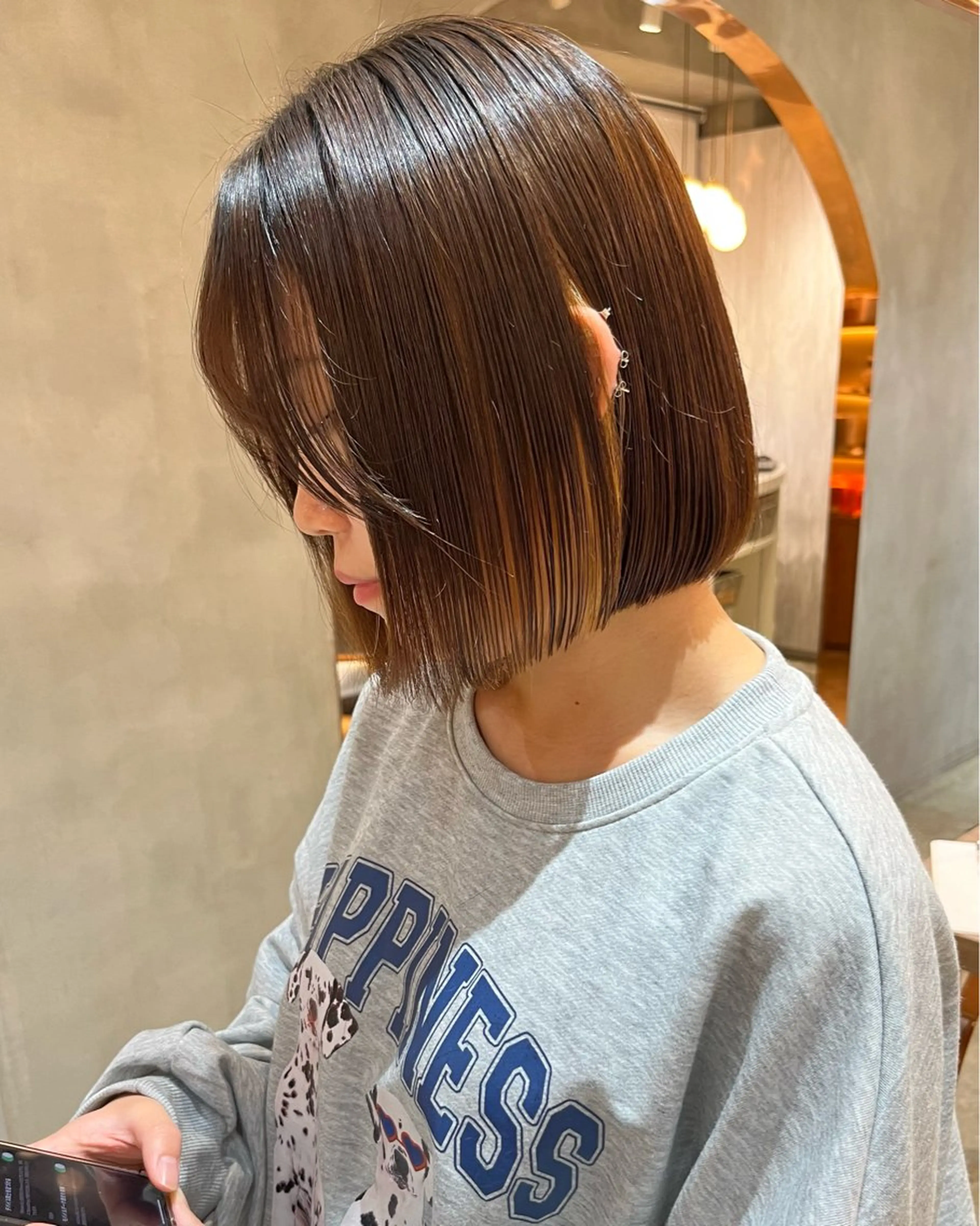 【🌷ボブカット➕高保湿トリートメント🌷】スタイリスト講師付きの写真