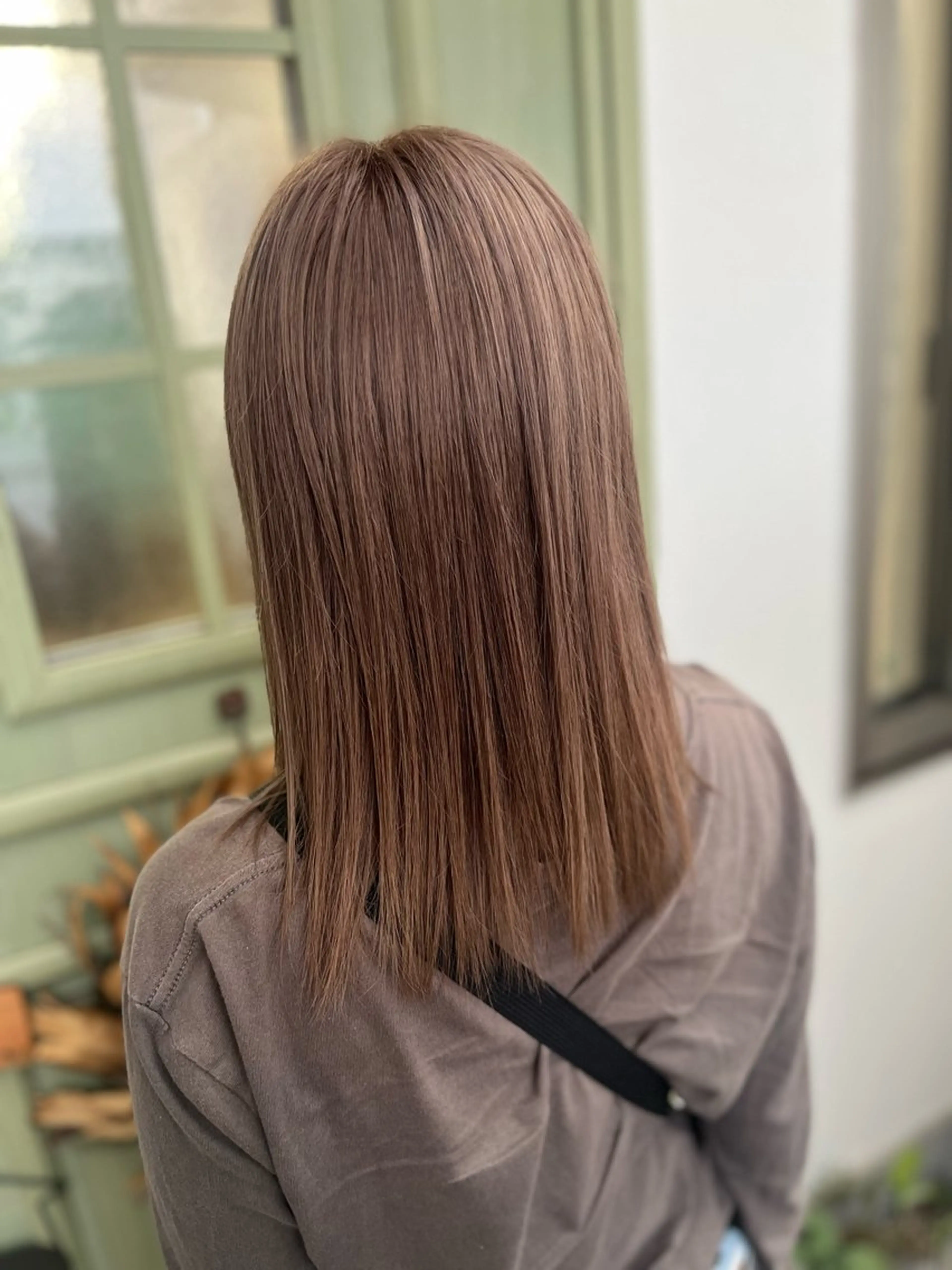 １回ブリーチ＋色味補充の写真