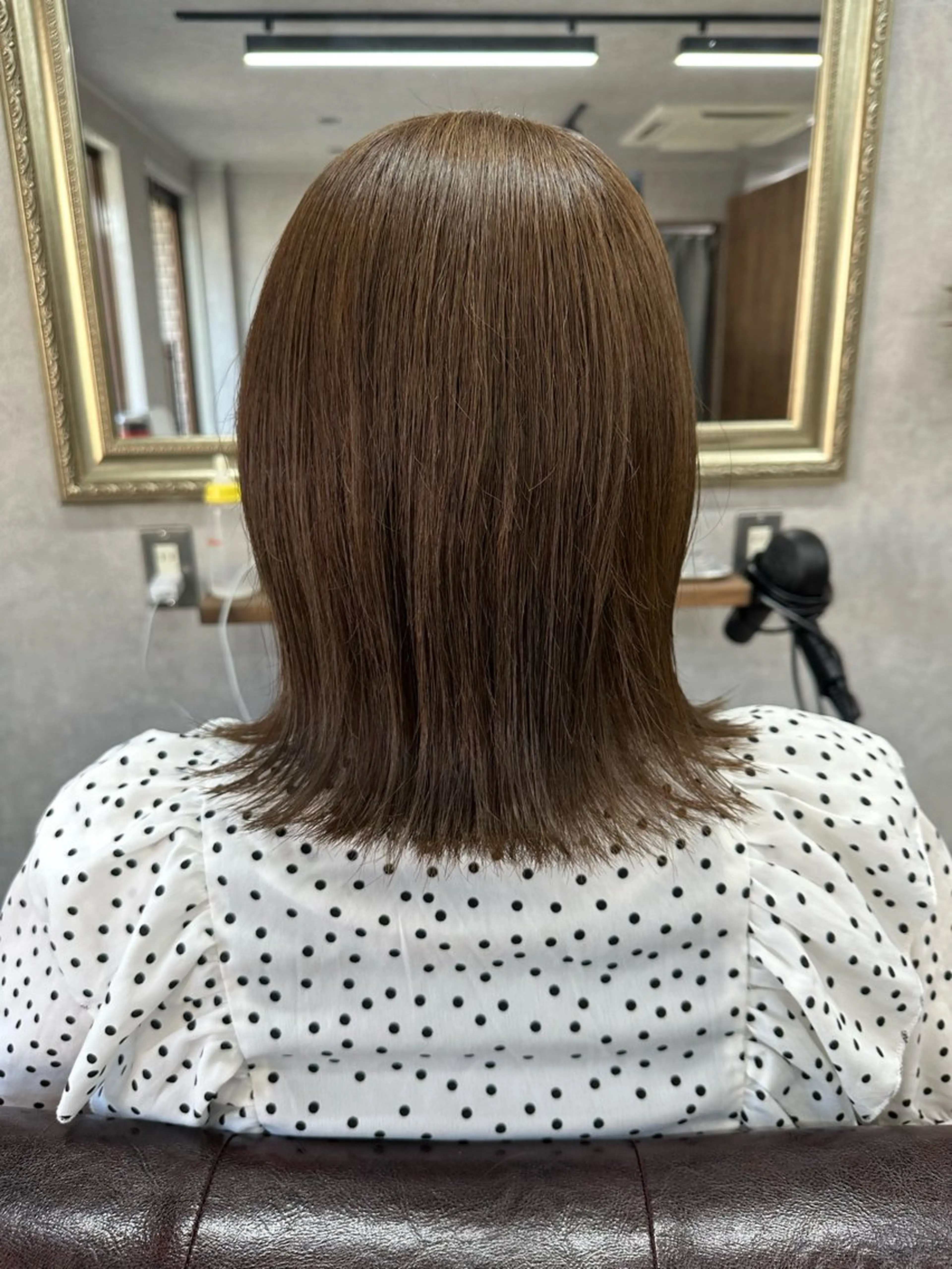 ミディアム カラー カット ヘアカラー トリートメント Lien 深井店のヘアスタイル