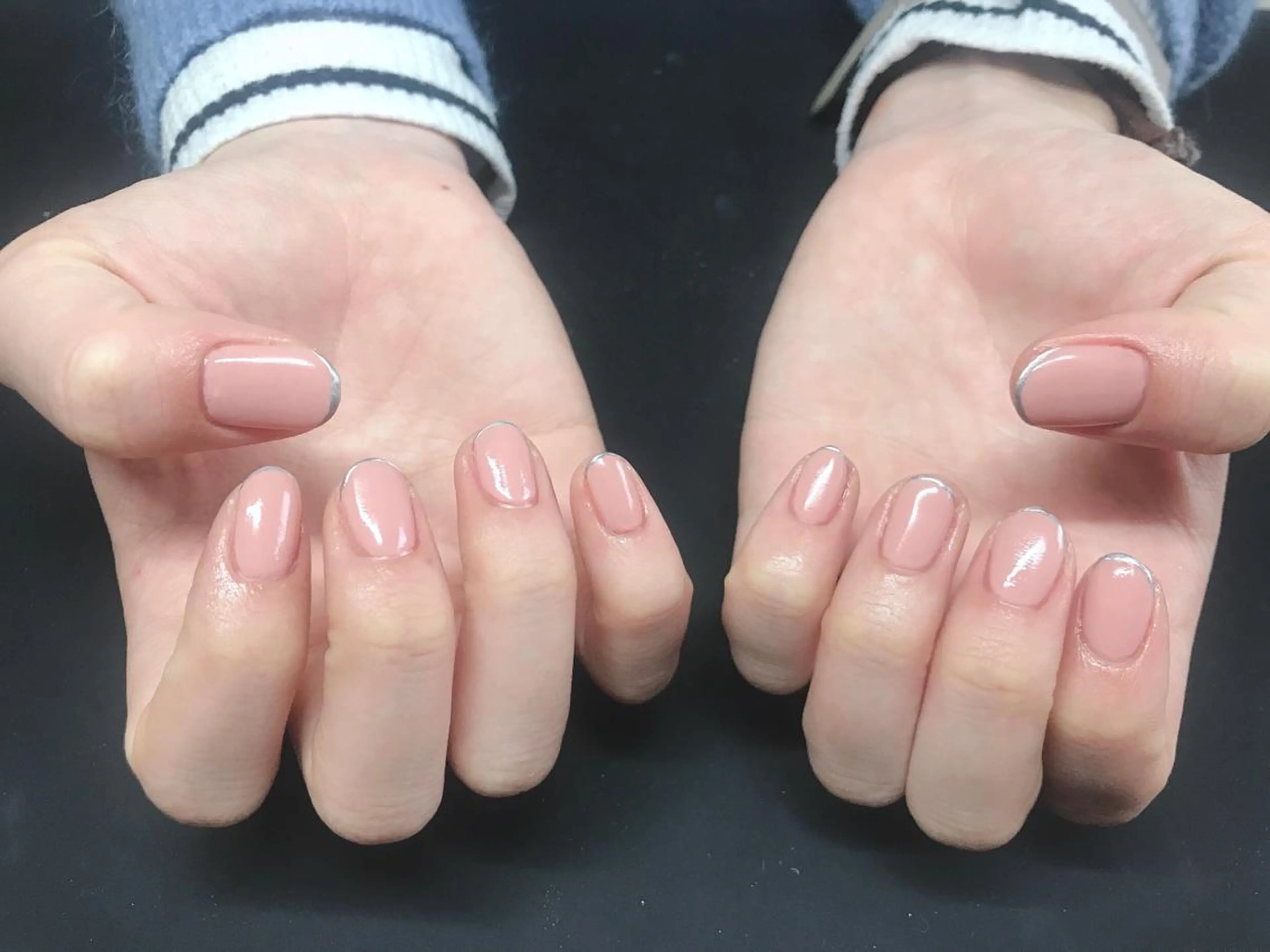 ネイル シルバー フットネイル nailroom DIASOMNIAのネイルデザイン