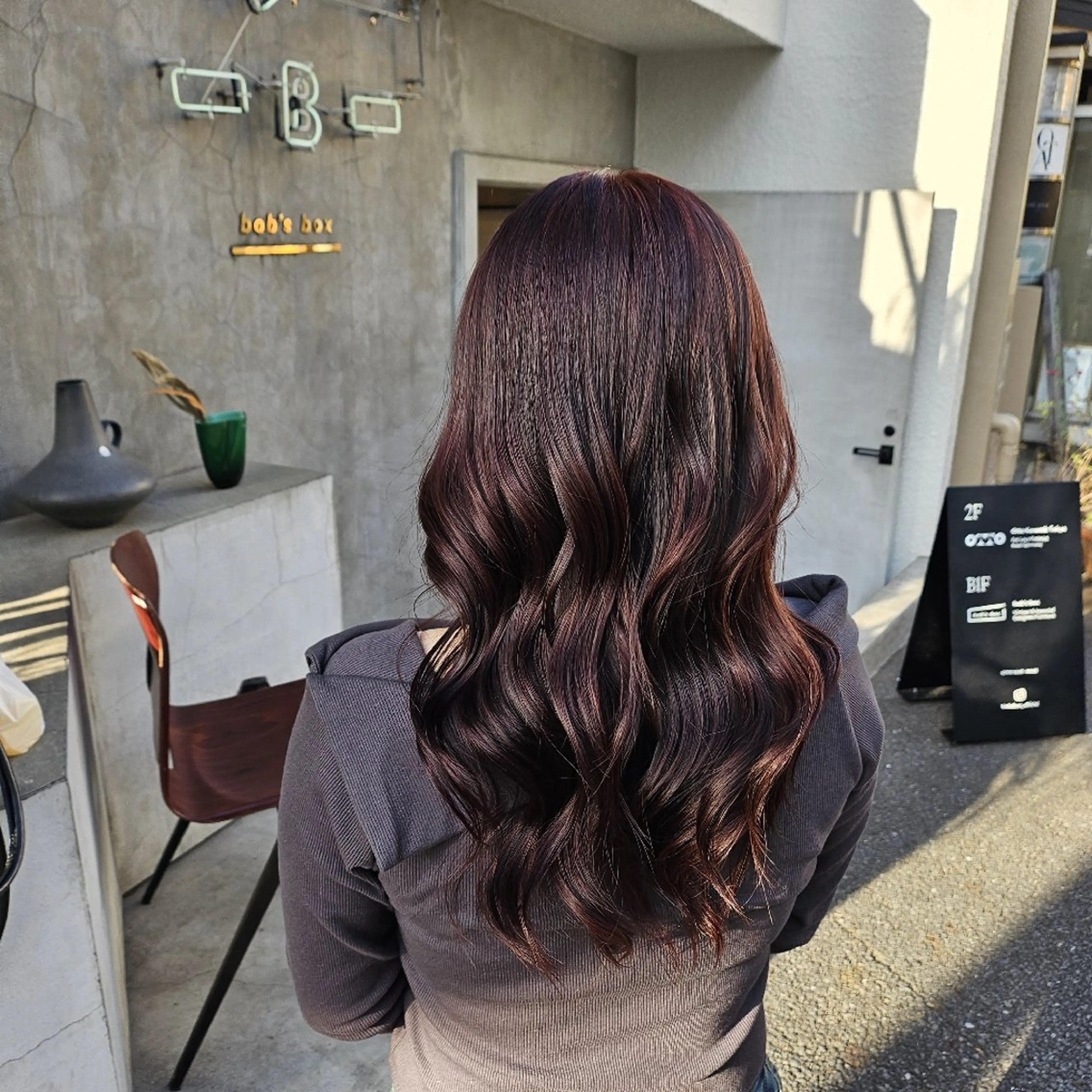 カラー セミロング ブラウンカラー あべかりん/原宿 /マツパ/ハイトーンのヘアスタイル