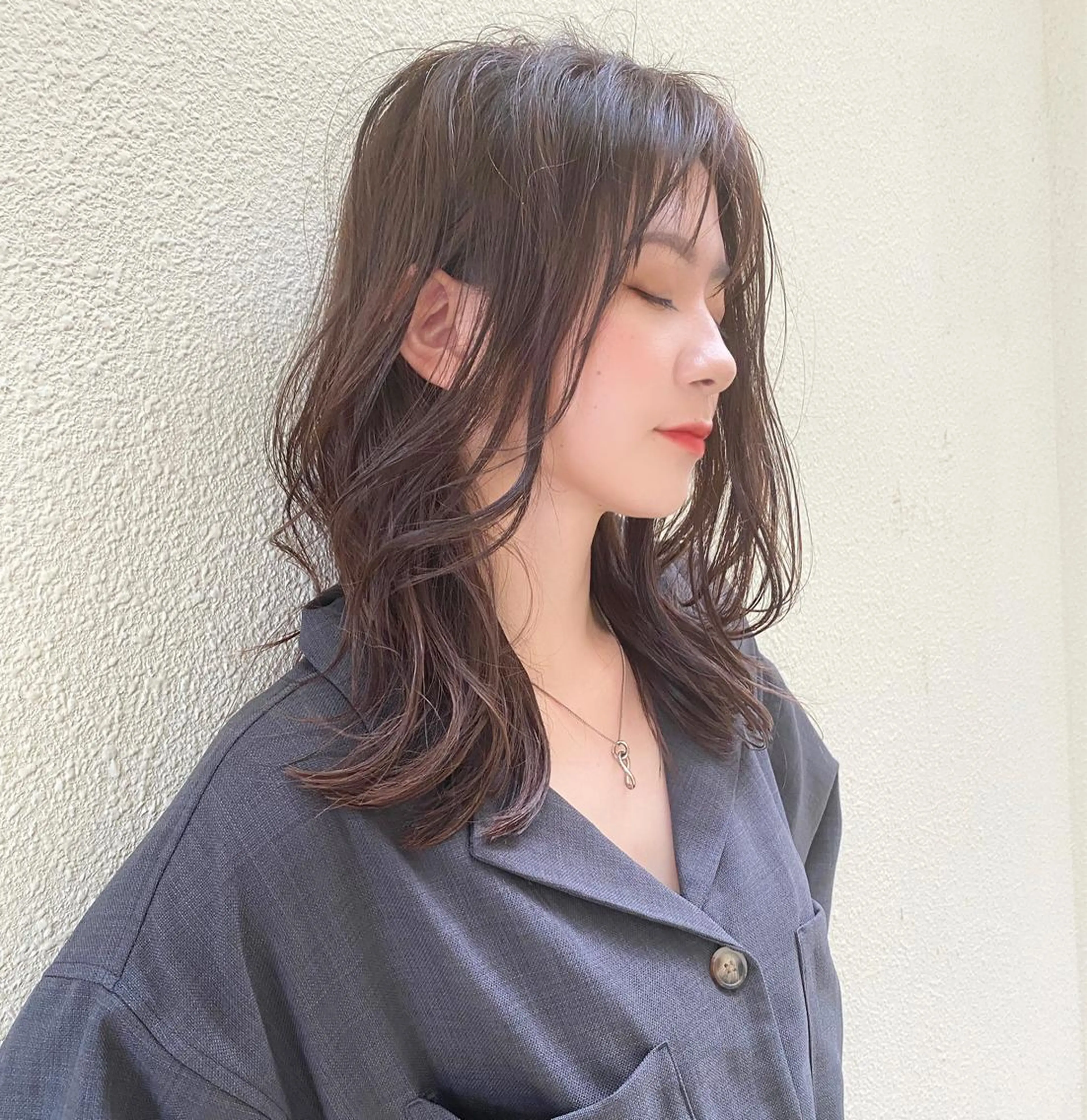 ミディアム カラー イルミナカラー カット ヘアカラー grand juteのヘアスタイル