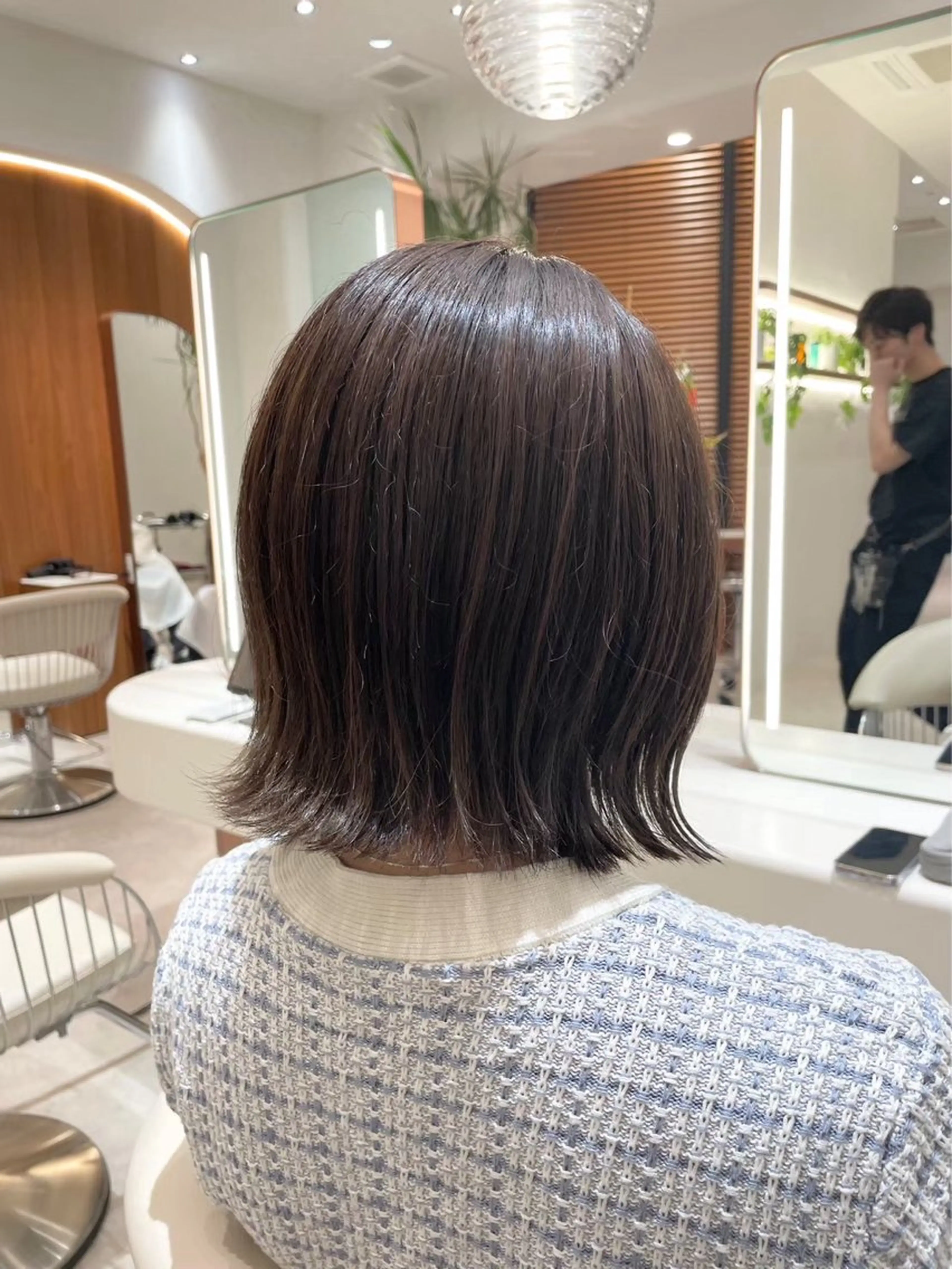 ミディアム カラー 渋谷/レイヤーボブ・ 透明感カラーしょうごのヘアスタイル