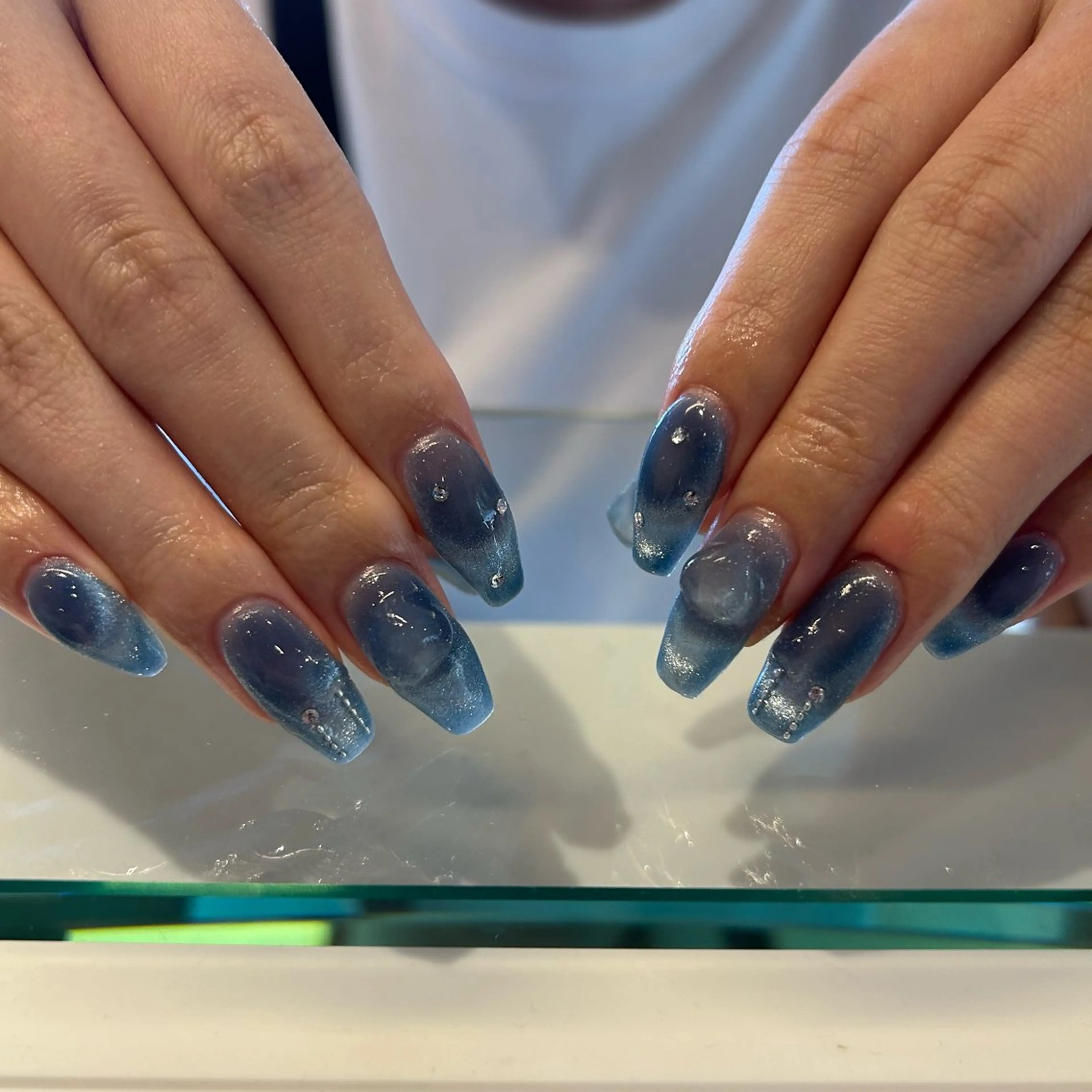 ネイル ハート ハンドネイル wakana♡ 自由が丘/パラジェルのネイルデザイン