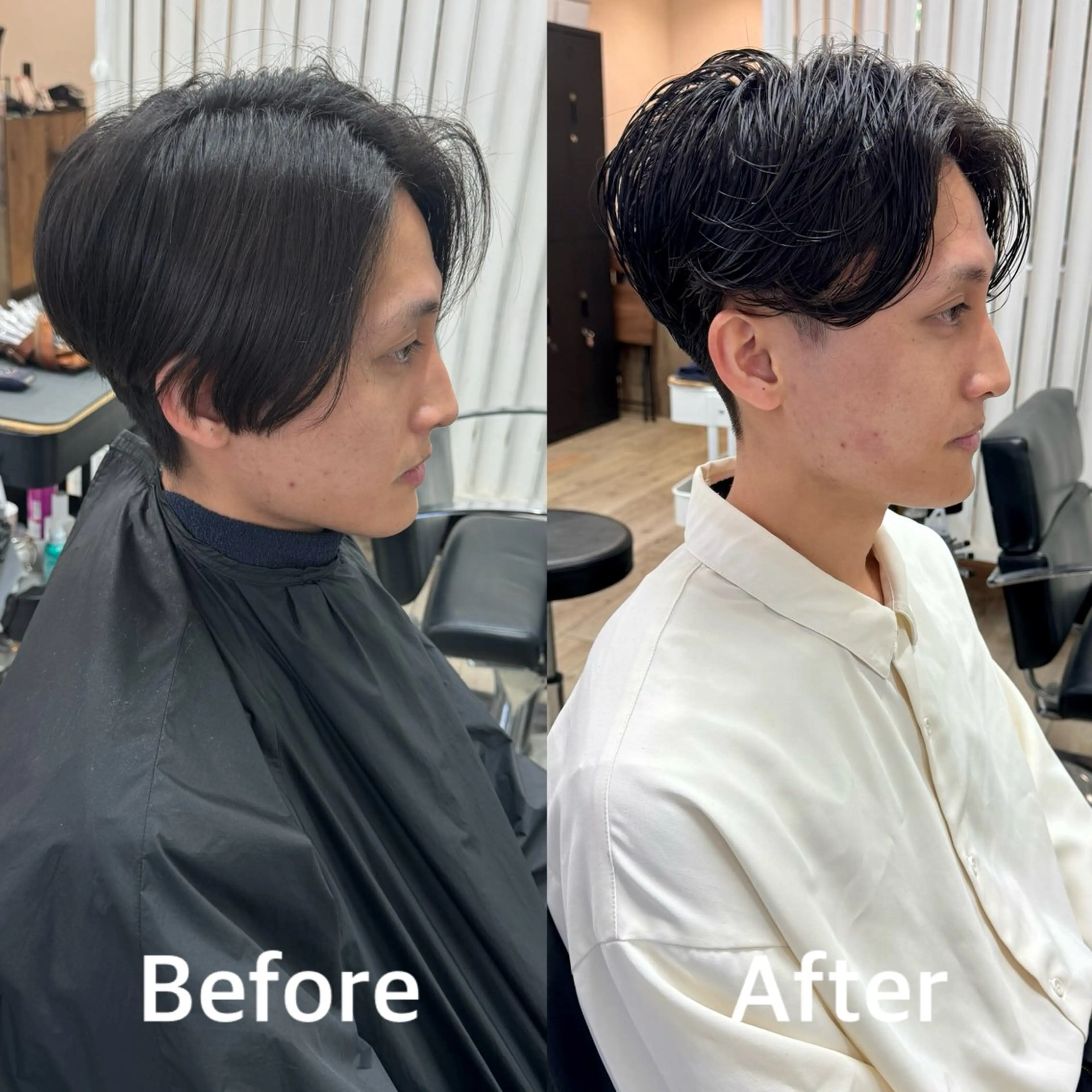 ミディアム パーマ メンズ ミディアムパーマ メンズパーマ 似合わせカット カット パーマ ヘアセット 【池袋/スパイキー ショート】ⓝⓘⓜⓤのヘアスタイル