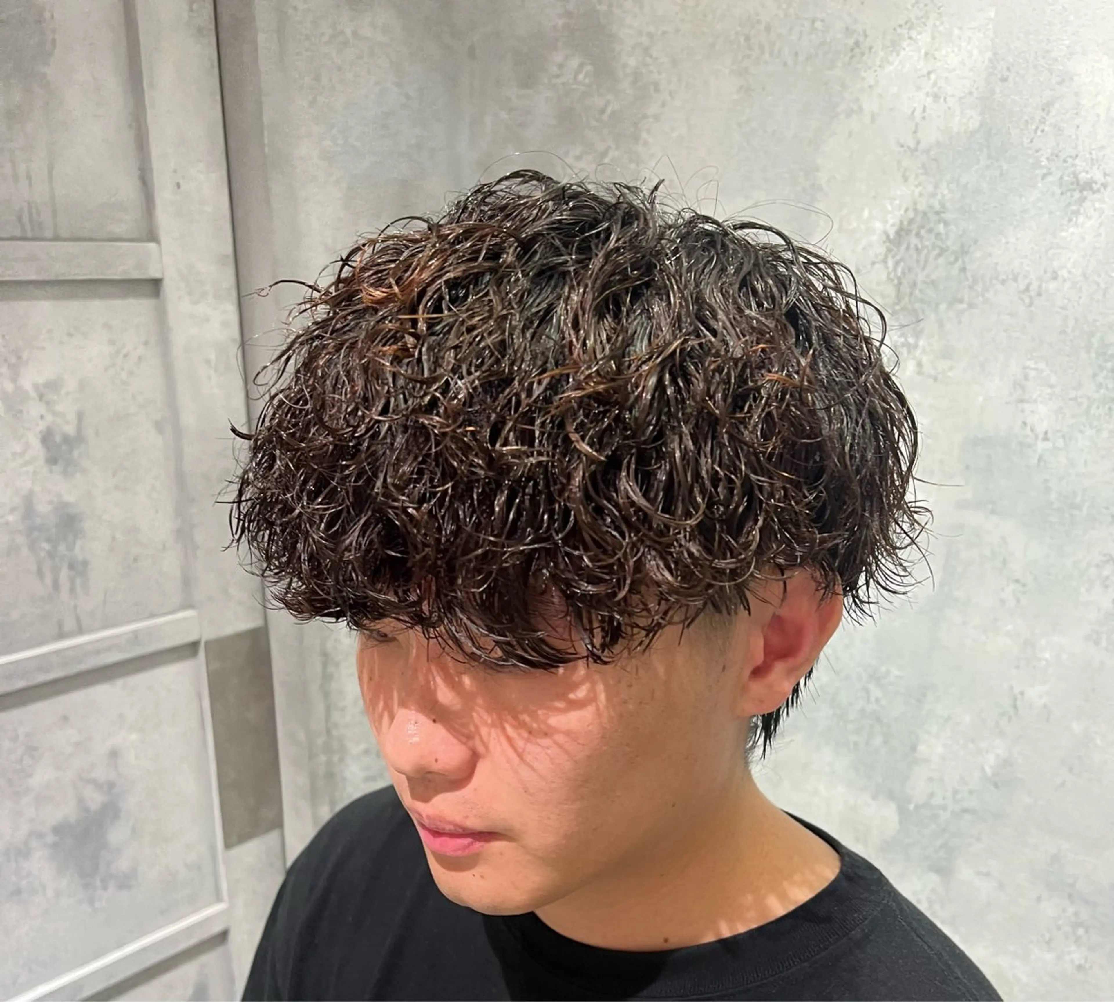 ミディアム ミディアムパーマ カット パーマ バレイヤージュ職人 🔥代表YU-SHIのヘアスタイル