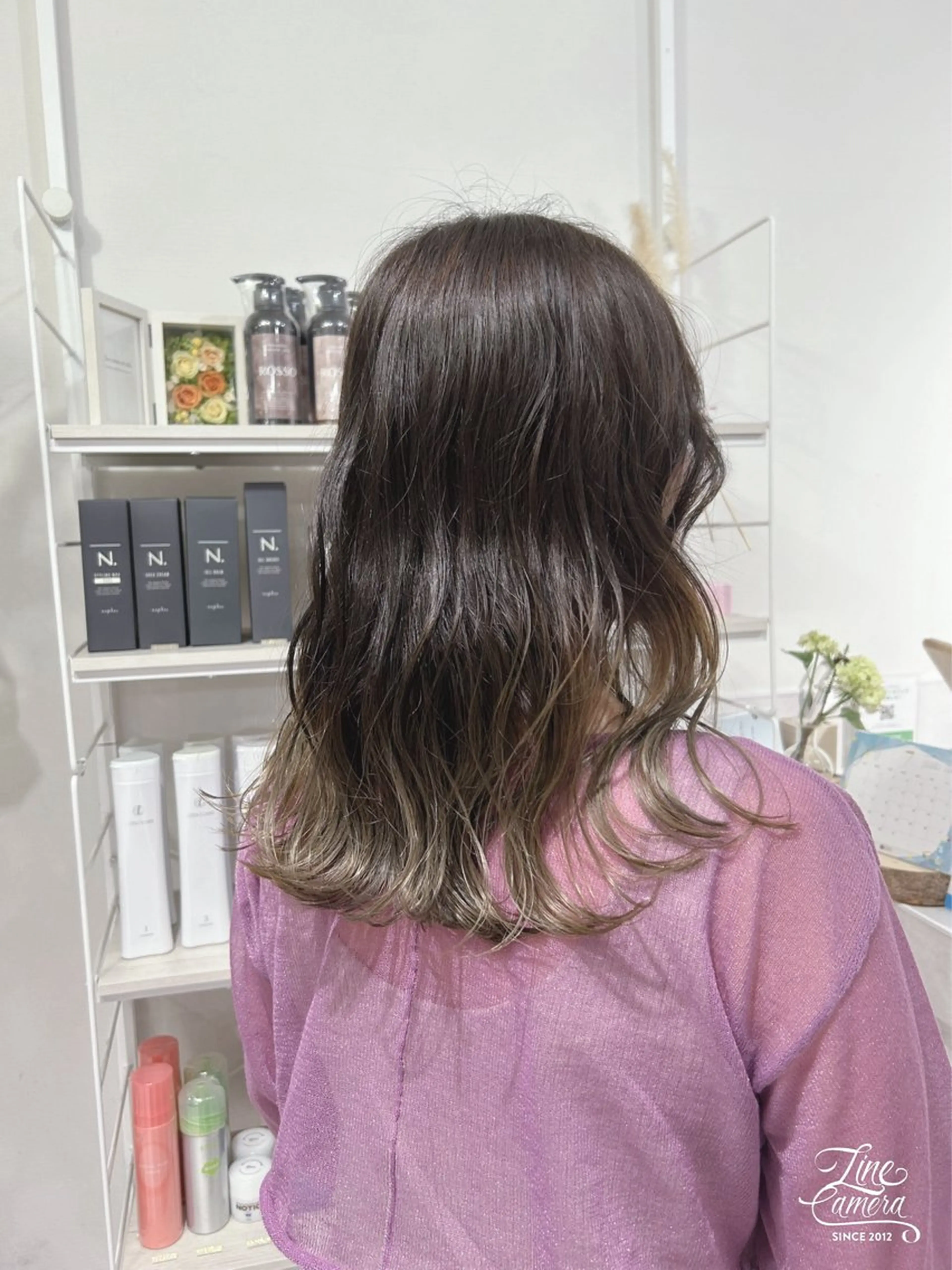 ミディアム カラー 💙まこと💙艶 カラー(Rico)のヘアスタイル