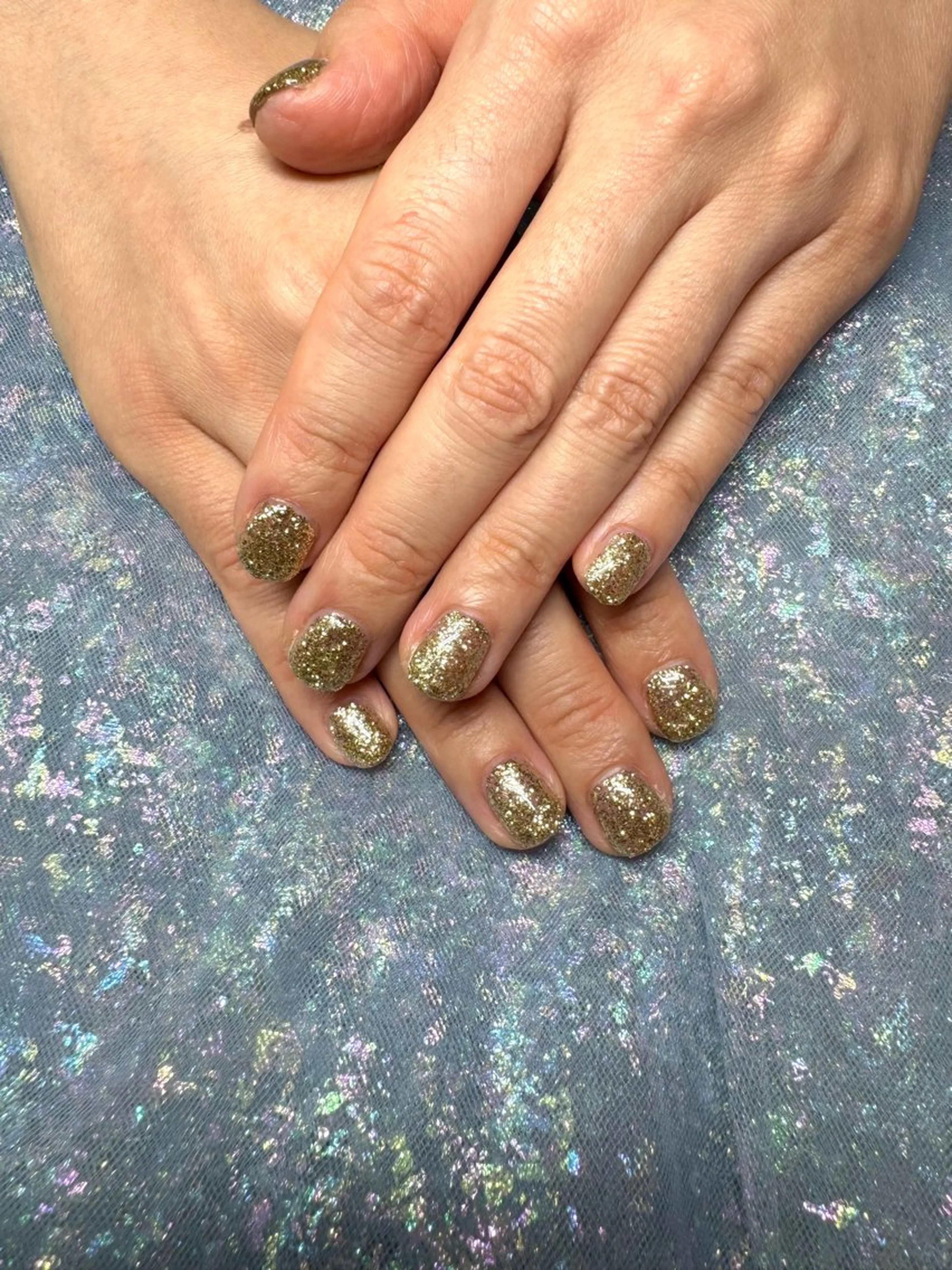 ネイル キラキラネイル ワンカラーネイル nail spaß所属・WAKALU .のネイルデザイン