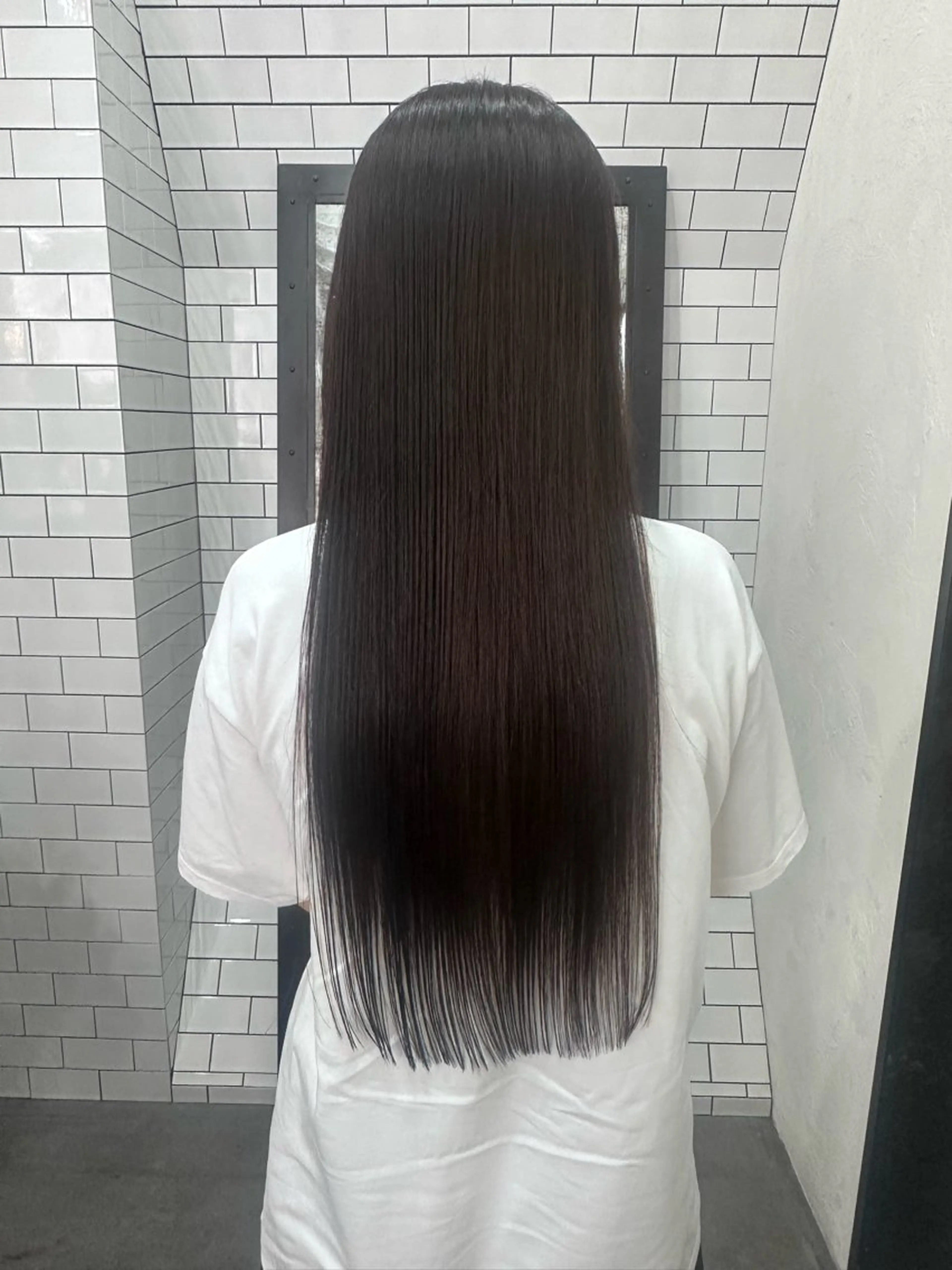 ロング カット 縮毛矯正 トリートメント 妙見 知洋のヘアスタイル