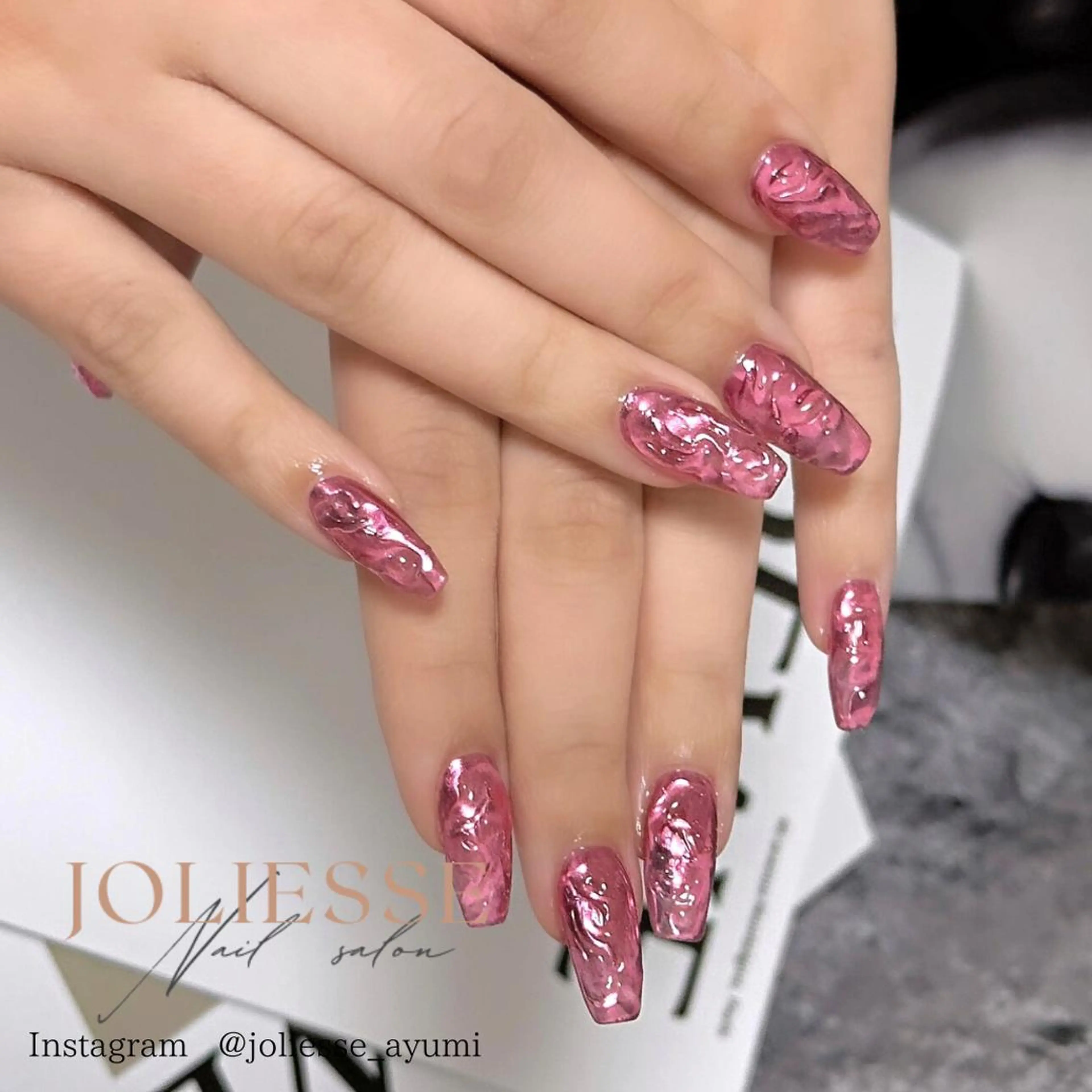 ネイル ミラーネイル ハンドネイル joliesse【ジョリエス】所属・JOLIESSE Ayumiのネイルデザイン