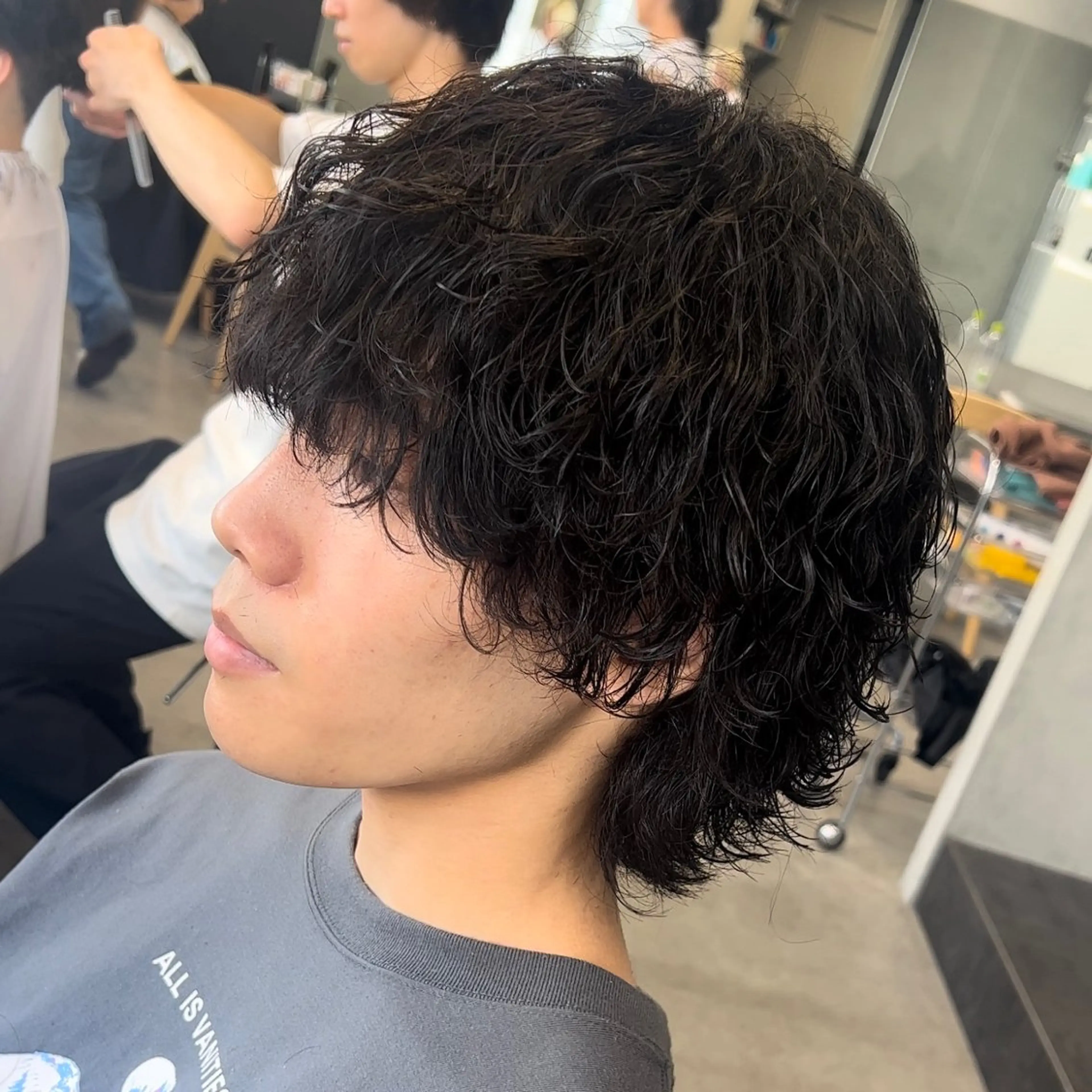 ショート パーマ メンズ メンズパーマ 波巻きパーマ 松下 友希 【fifth】のヘアスタイル