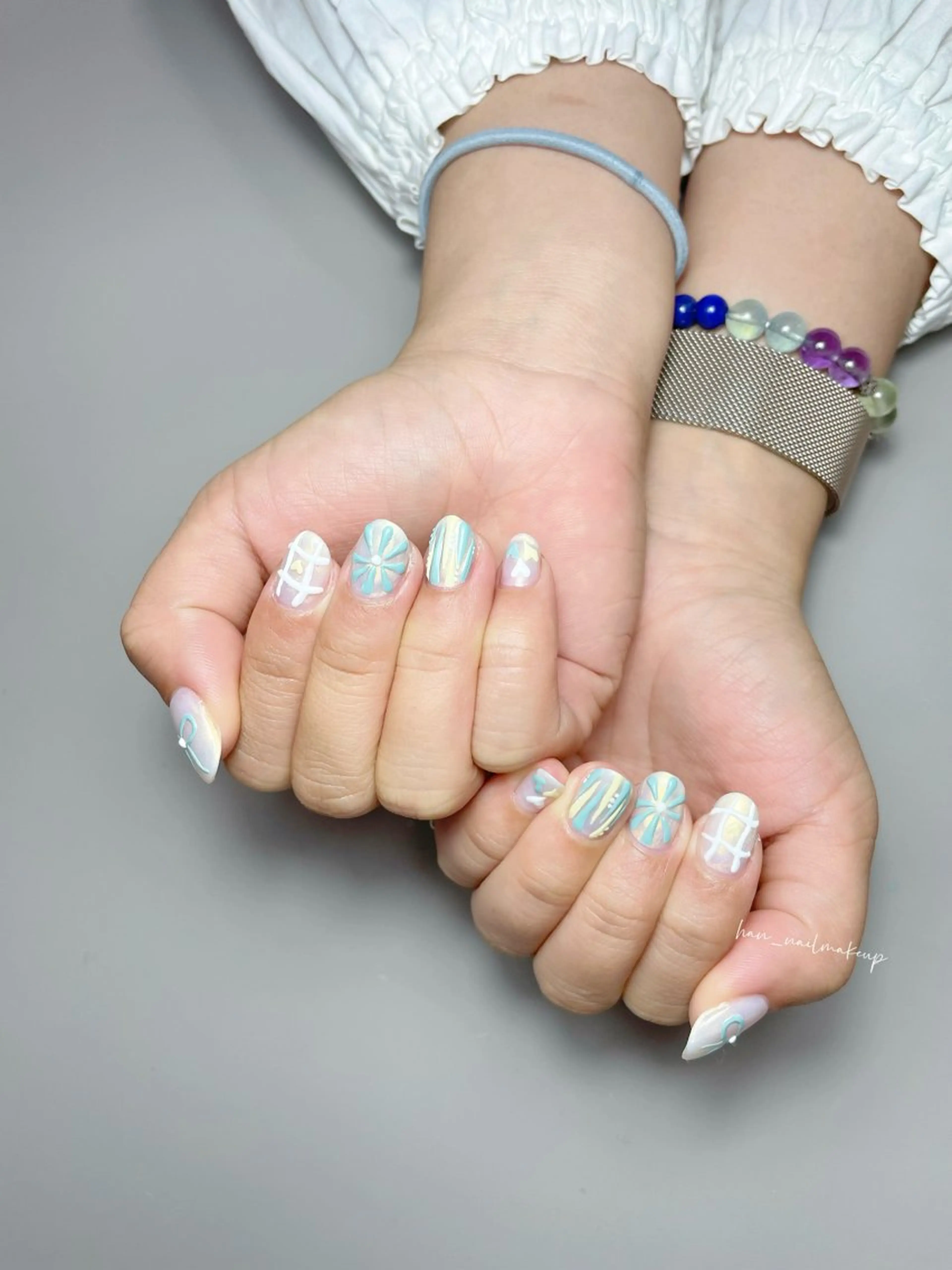 ネイル ぷっくりネイル ハンドネイル Han Nail 【y&m】のネイルデザイン