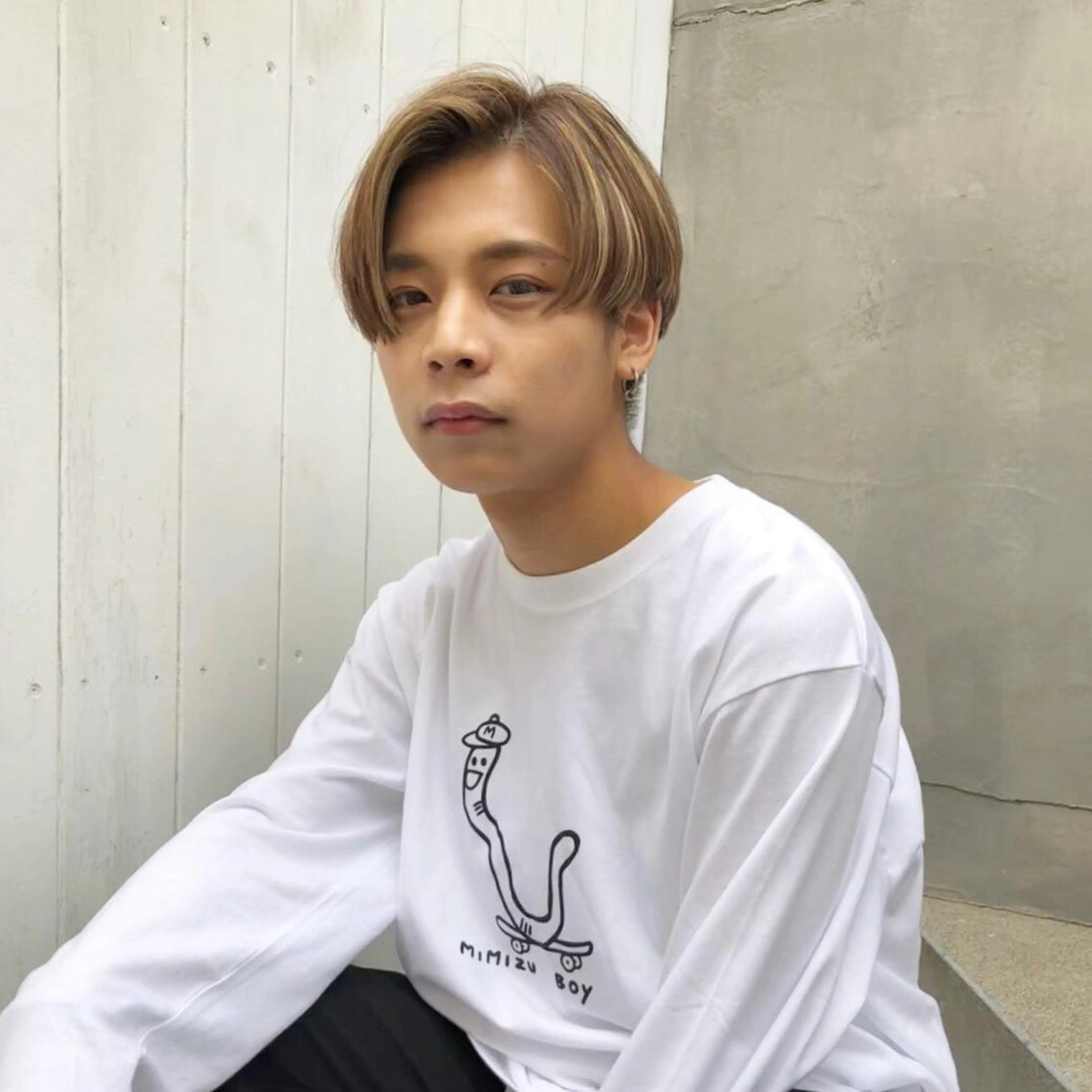 メンズ ヘアカラー トリートメント happy  man 🌸血色カラー🌸のヘアスタイル