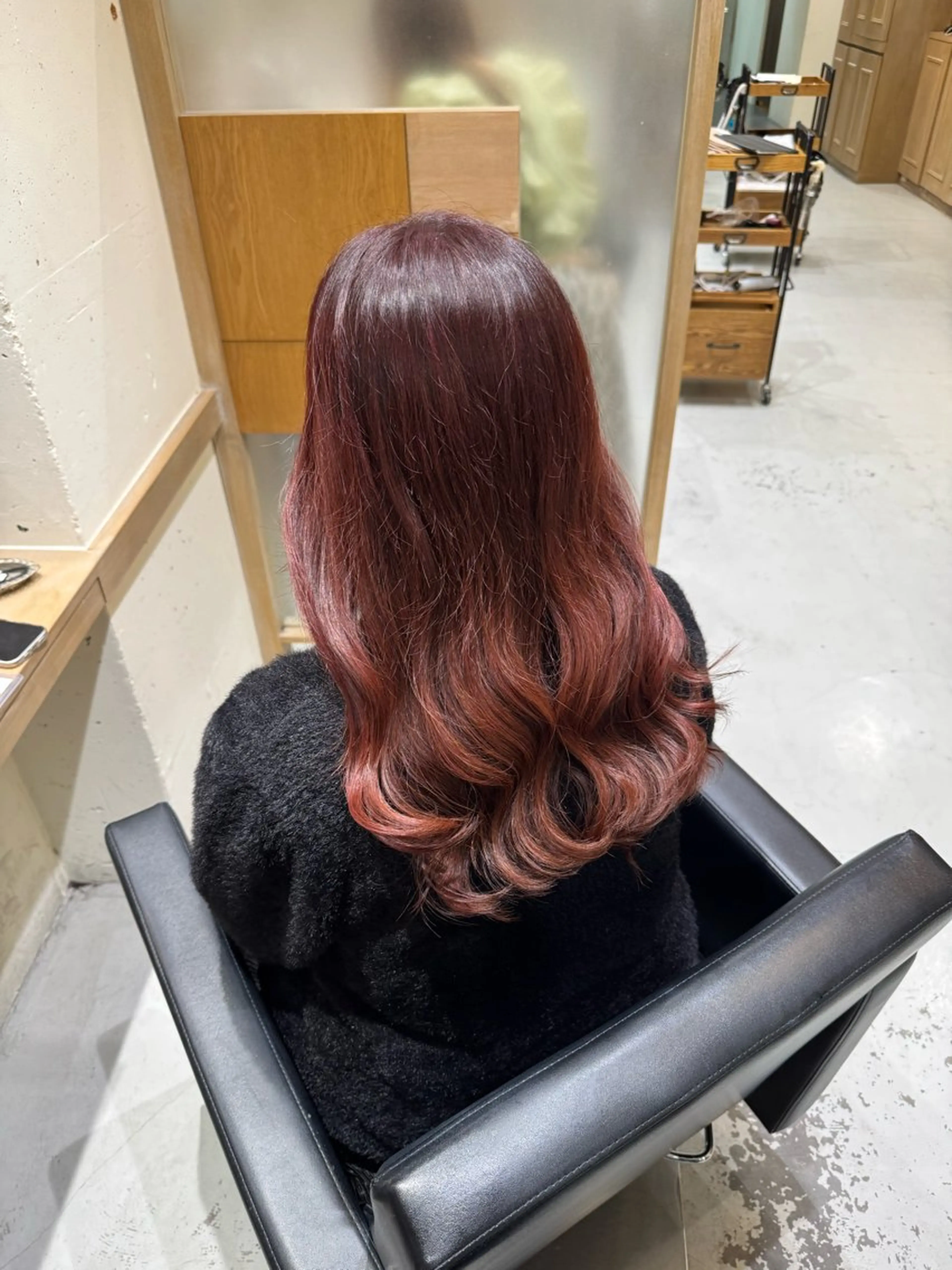 セミロング カット ヘアカラー トリートメント 透明感カラー/顔周り カット/レイヤーにかのヘアスタイル