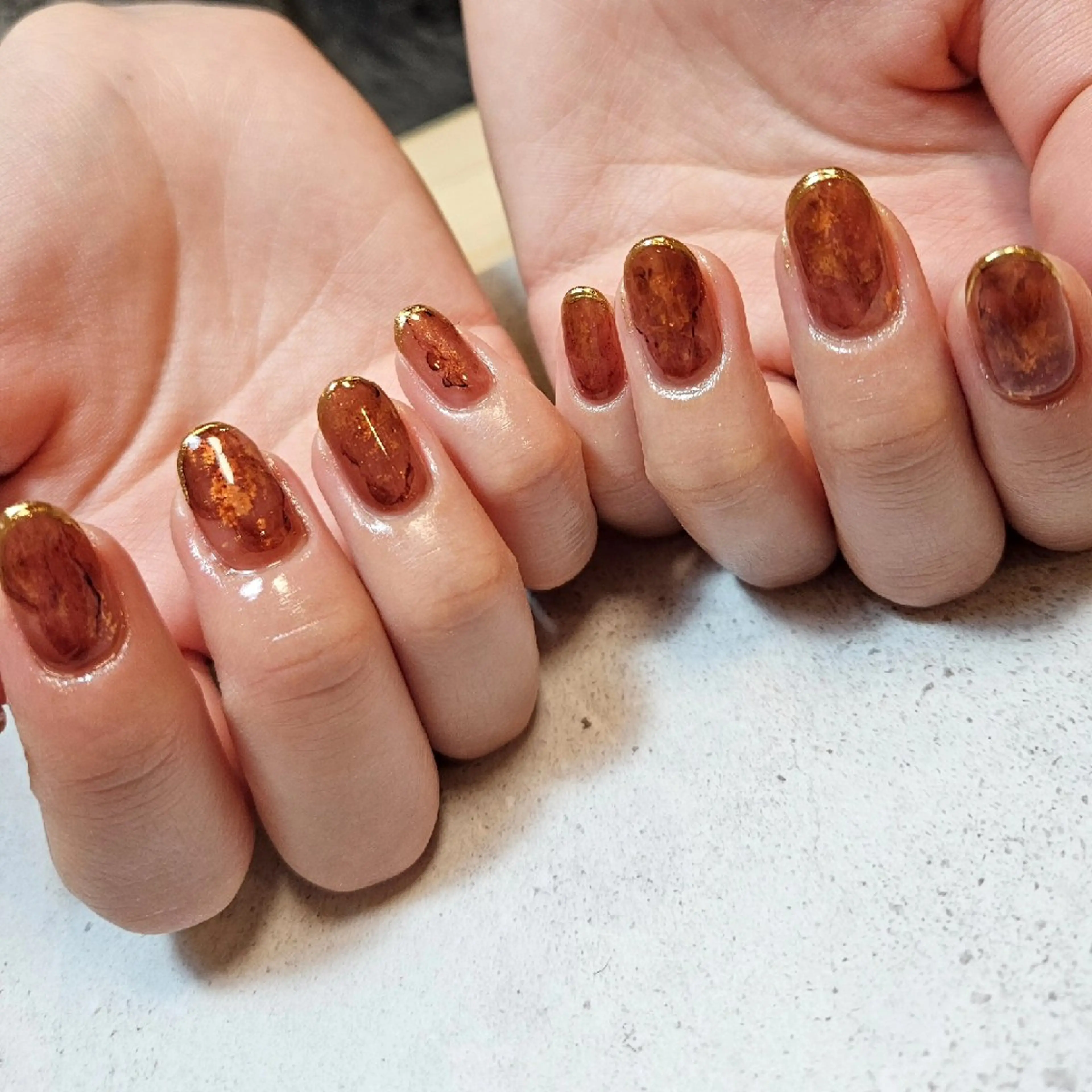 ネイル フレンチネイル ジェルネイル ミラーネイル ニュアンスネイル パラジェル ハンドネイル Nailsalon manoのネイルデザイン