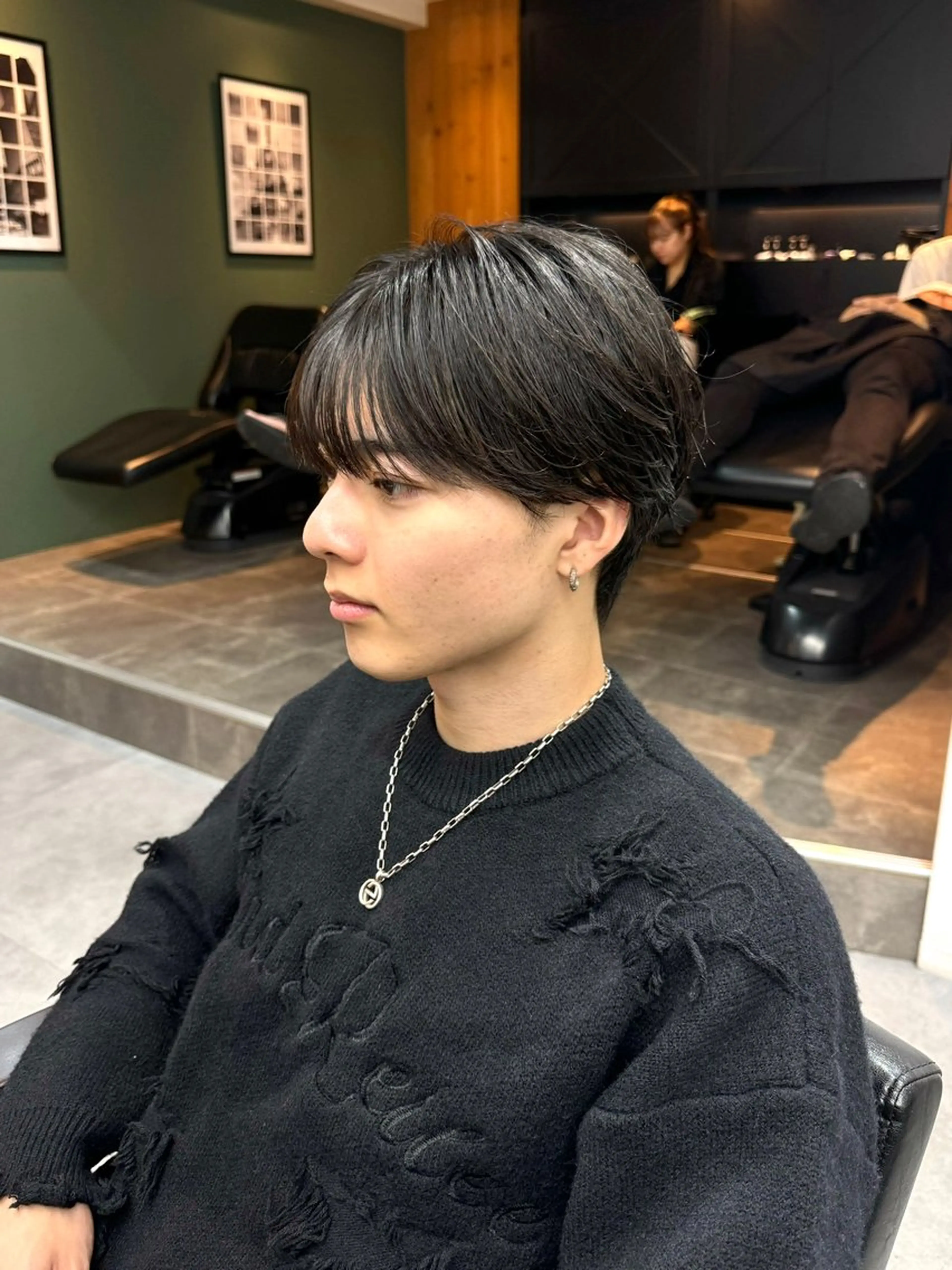 メンズ カット トリートメント シャドウパーマ/ 波巻パーマYu-Kiのヘアスタイル